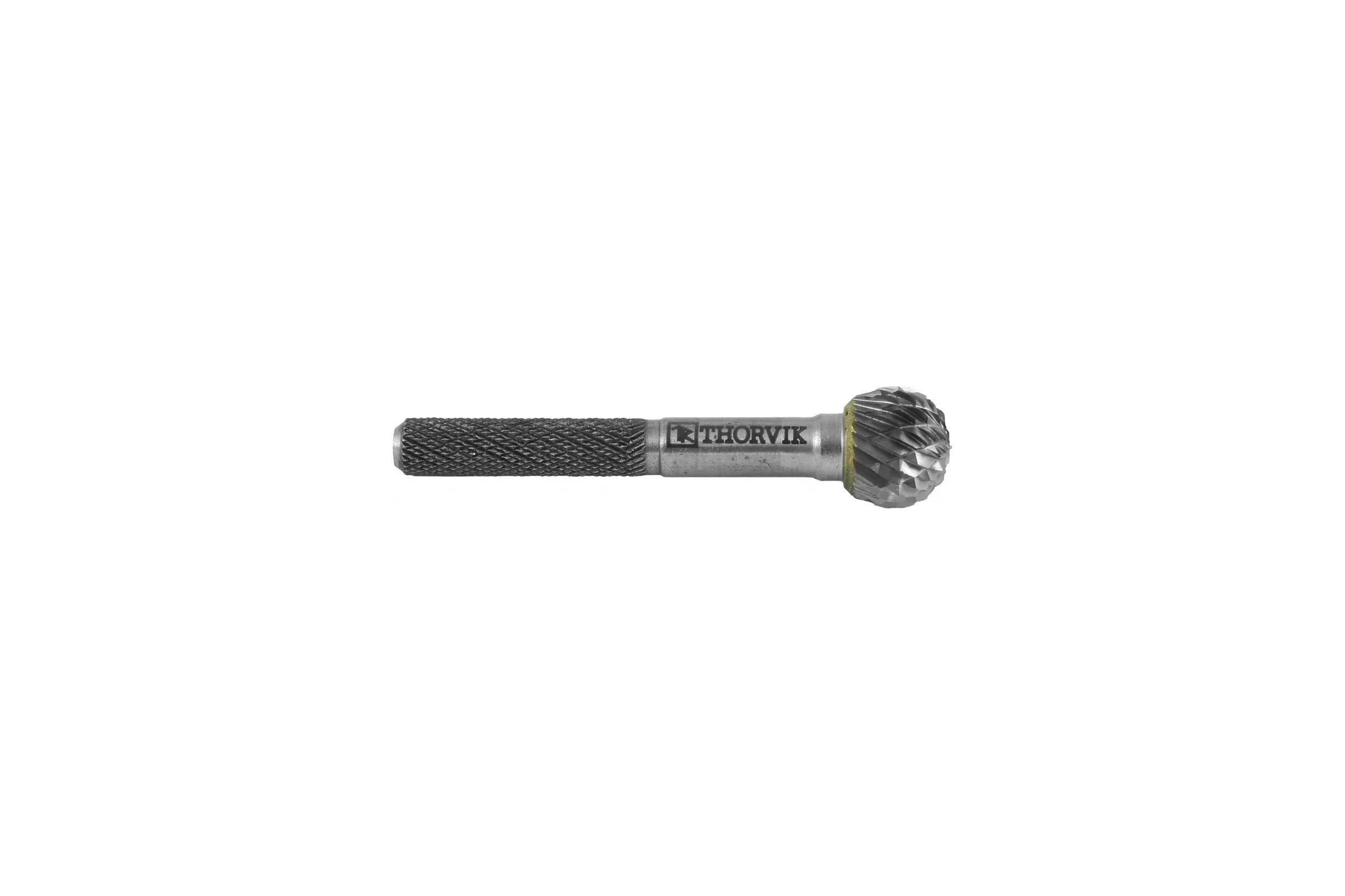 Бор-фреза твердосплавная сферическая Thorvik TRRBD10090654-2 тип D, 10 мм, двойная насечка, в боксе 057015