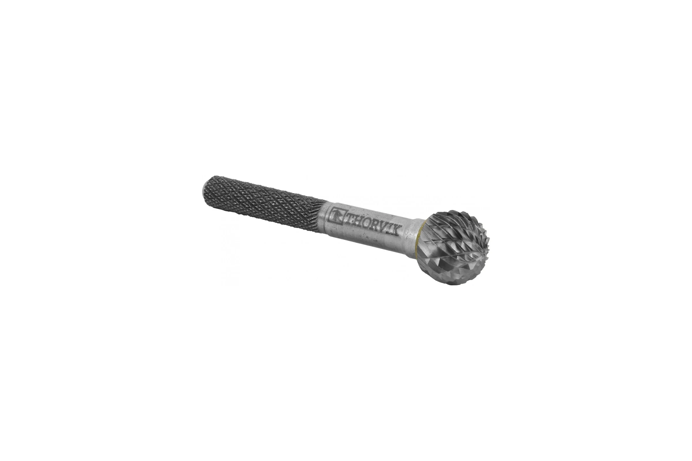 Бор-фреза твердосплавная сферическая Thorvik TRRBD10090654-2 тип D, 10 мм, двойная насечка, в боксе 057015
