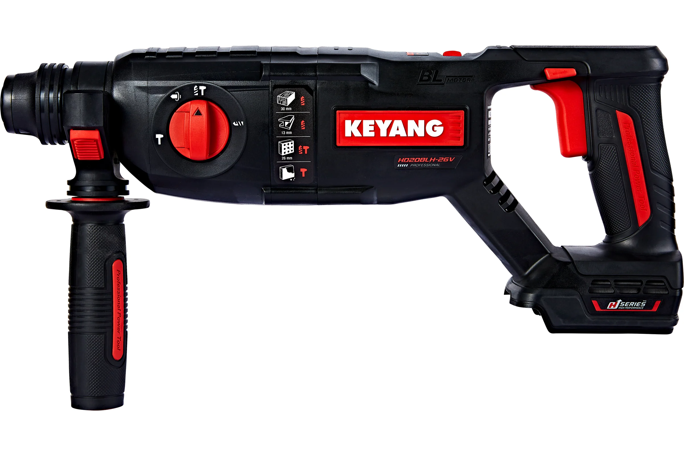 Аккумуляторный перфоратор KEYANG без аккумулятора и ЗУ HD20BLH-26V (Bare)