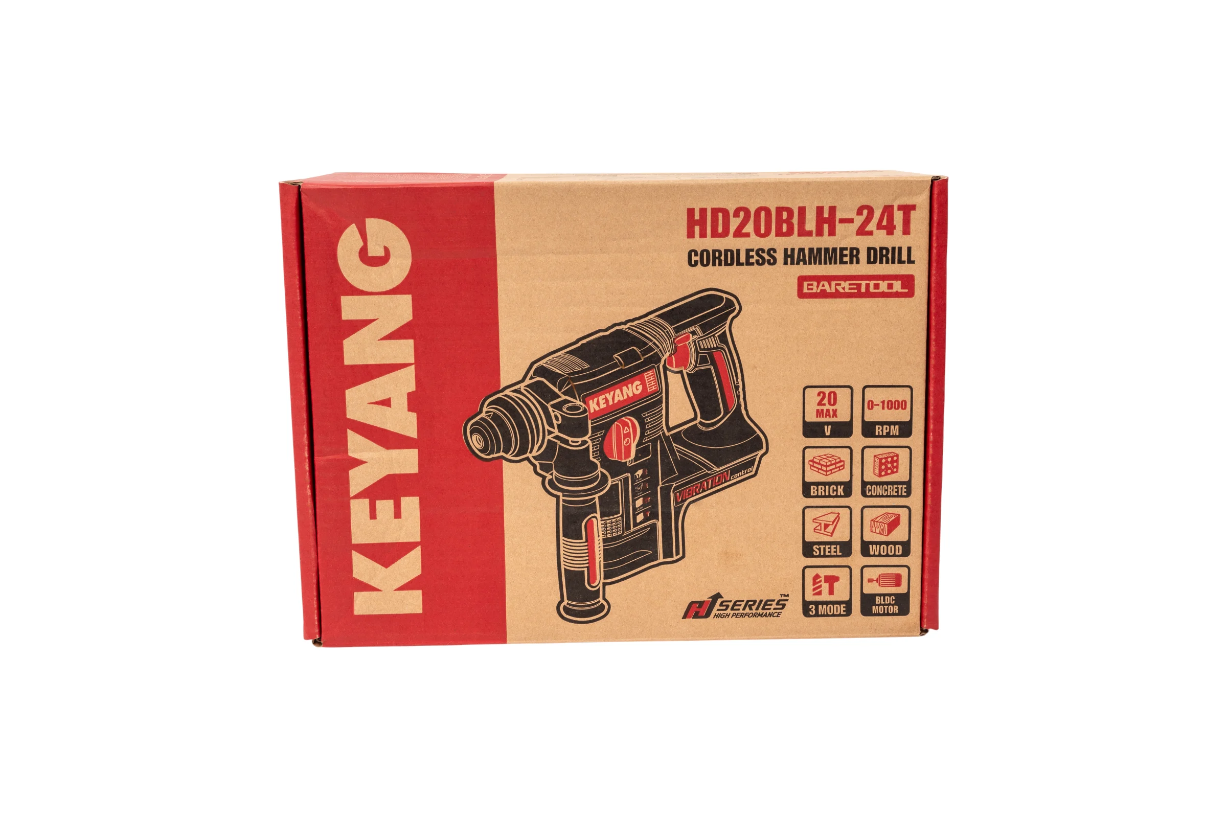 Аккумуляторный перфоратор KEYANG без аккумулятора и ЗУ HD20BLH-24T (Bare)