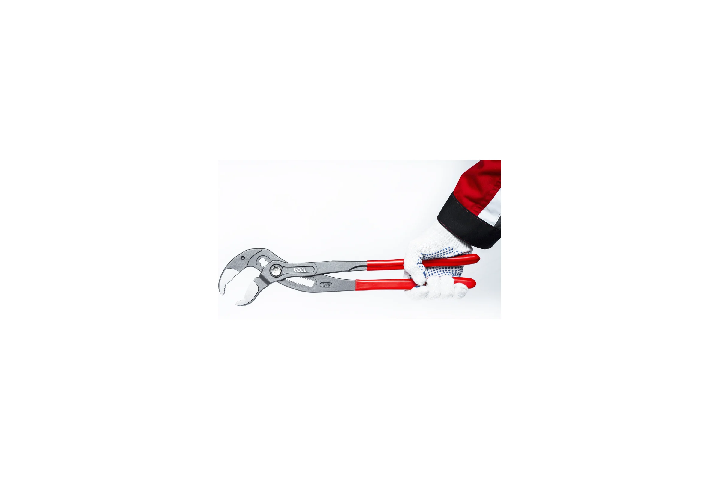 Переставные клещи VOLL Cobra с механизмом быстрой фиксации, L-16 (400 мм), CrV 5.12400