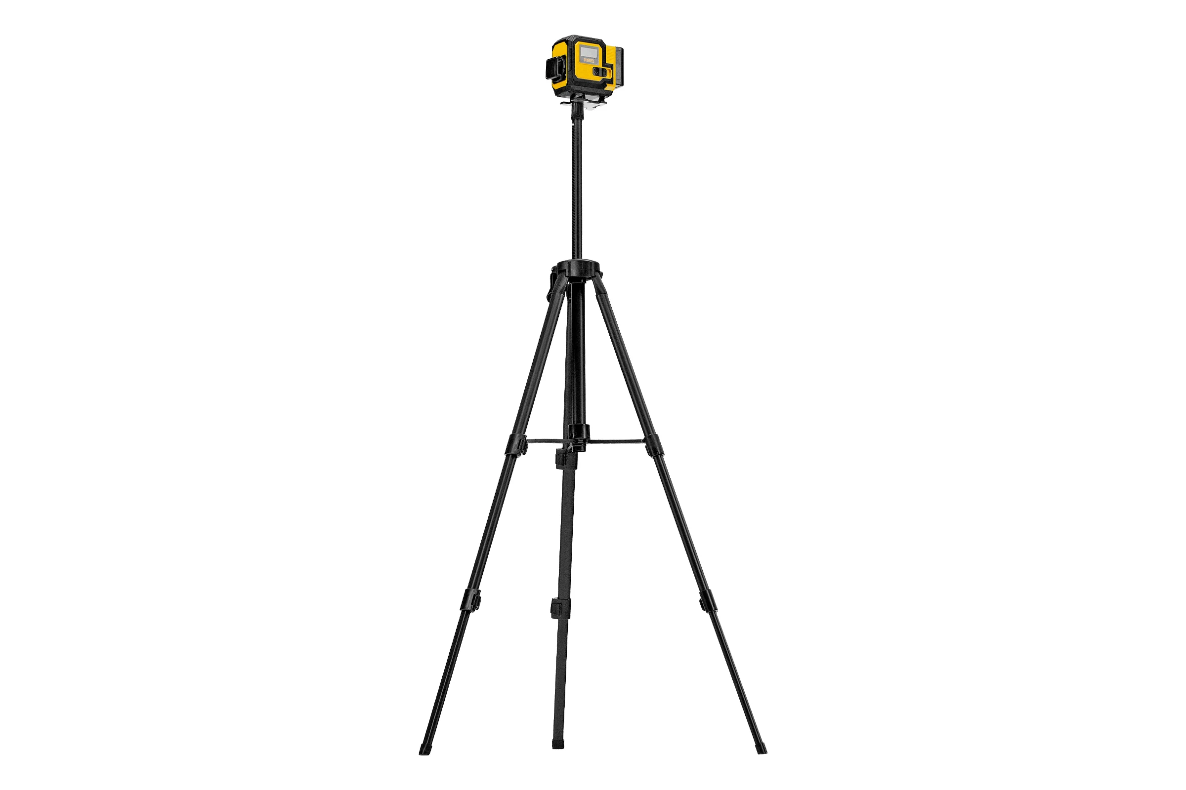 Лазерный уровень мультипризменный Denzel DLV-360-3T, 30 м, зеленый луч, Li-Ion 2,4 Aч, штатив 350805