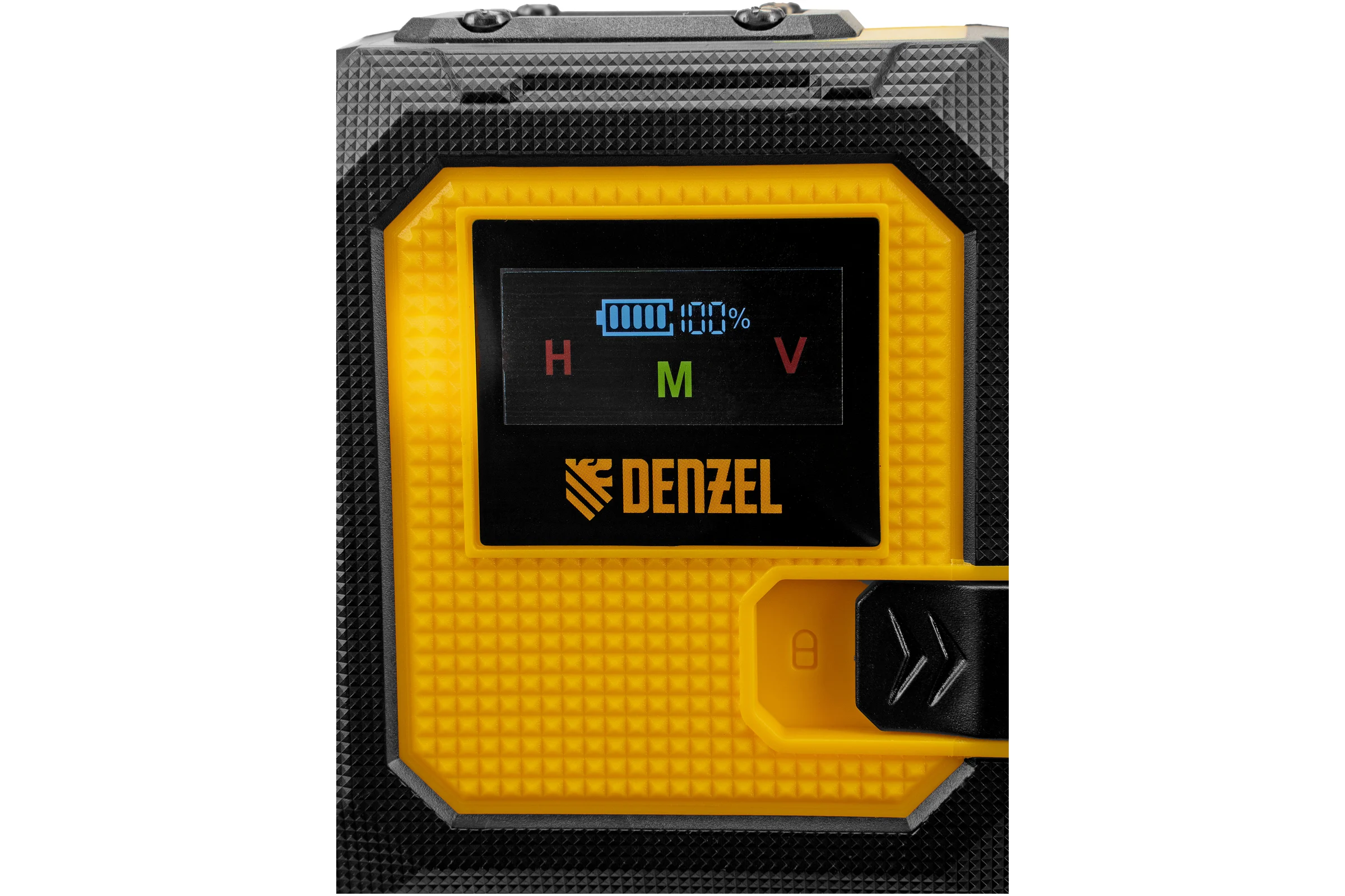 Лазерный уровень мультипризменный Denzel DLV-360-3T, 30 м, зеленый луч, Li-Ion 2,4 Aч, штатив 350805