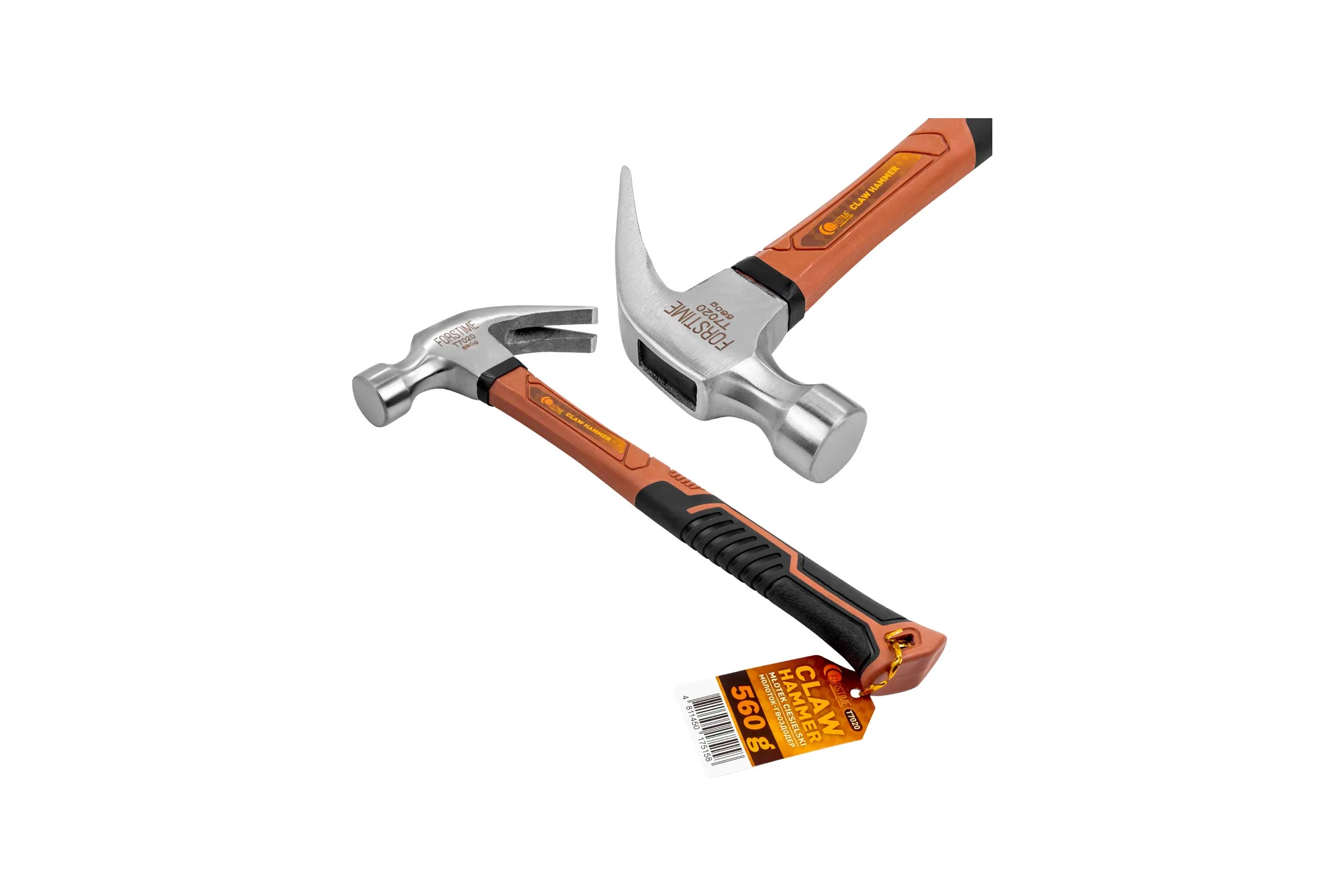 Молоток-гвоздодер FORSTIME 560гр FT-T7020(65302)
