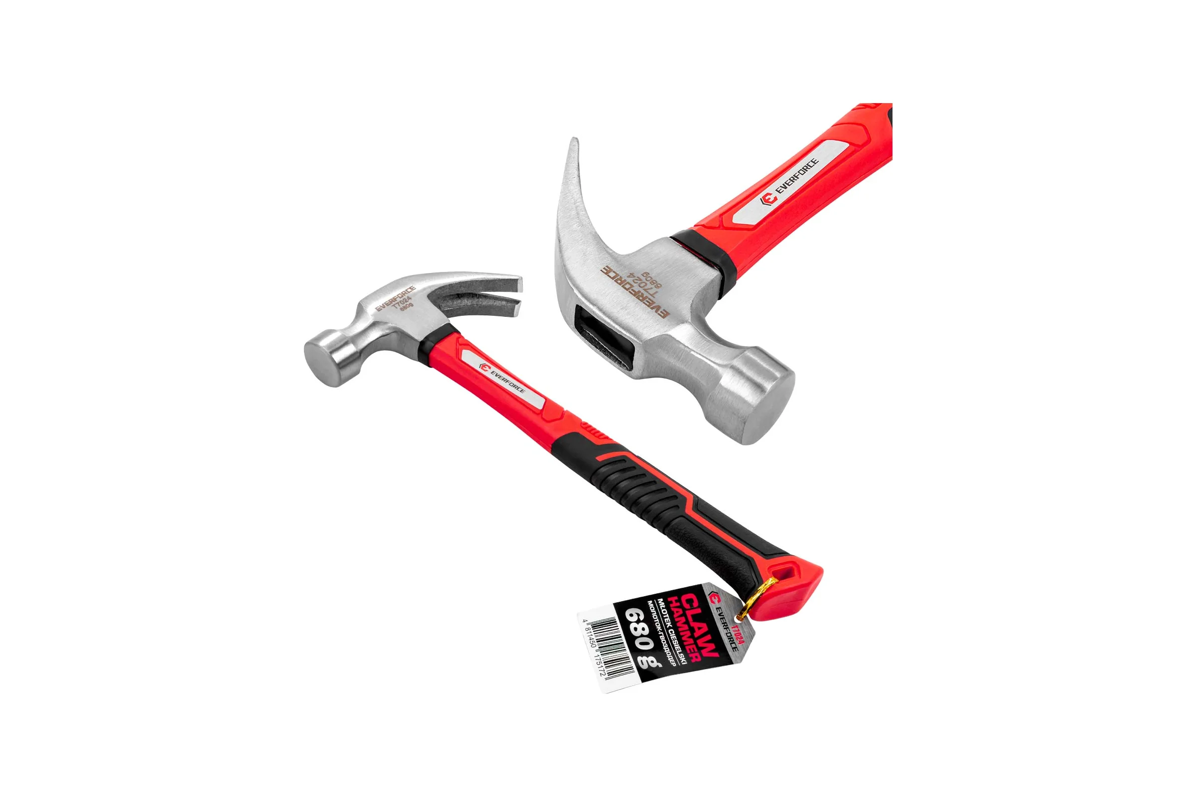 Молоток-гвоздодер EVERFORCE 680гр EF-T7024(65272)