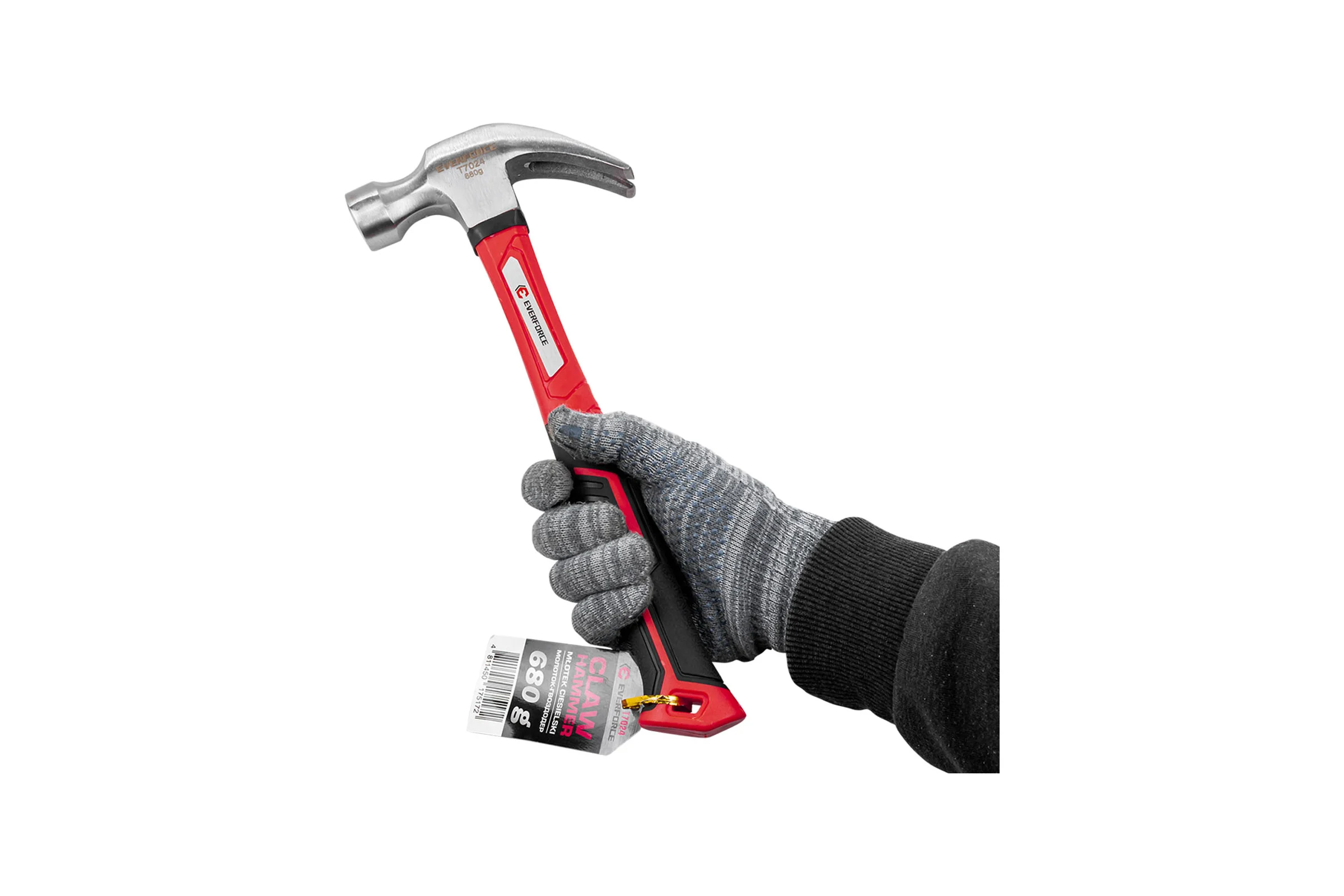 Молоток-гвоздодер EVERFORCE 680гр EF-T7024(65272)