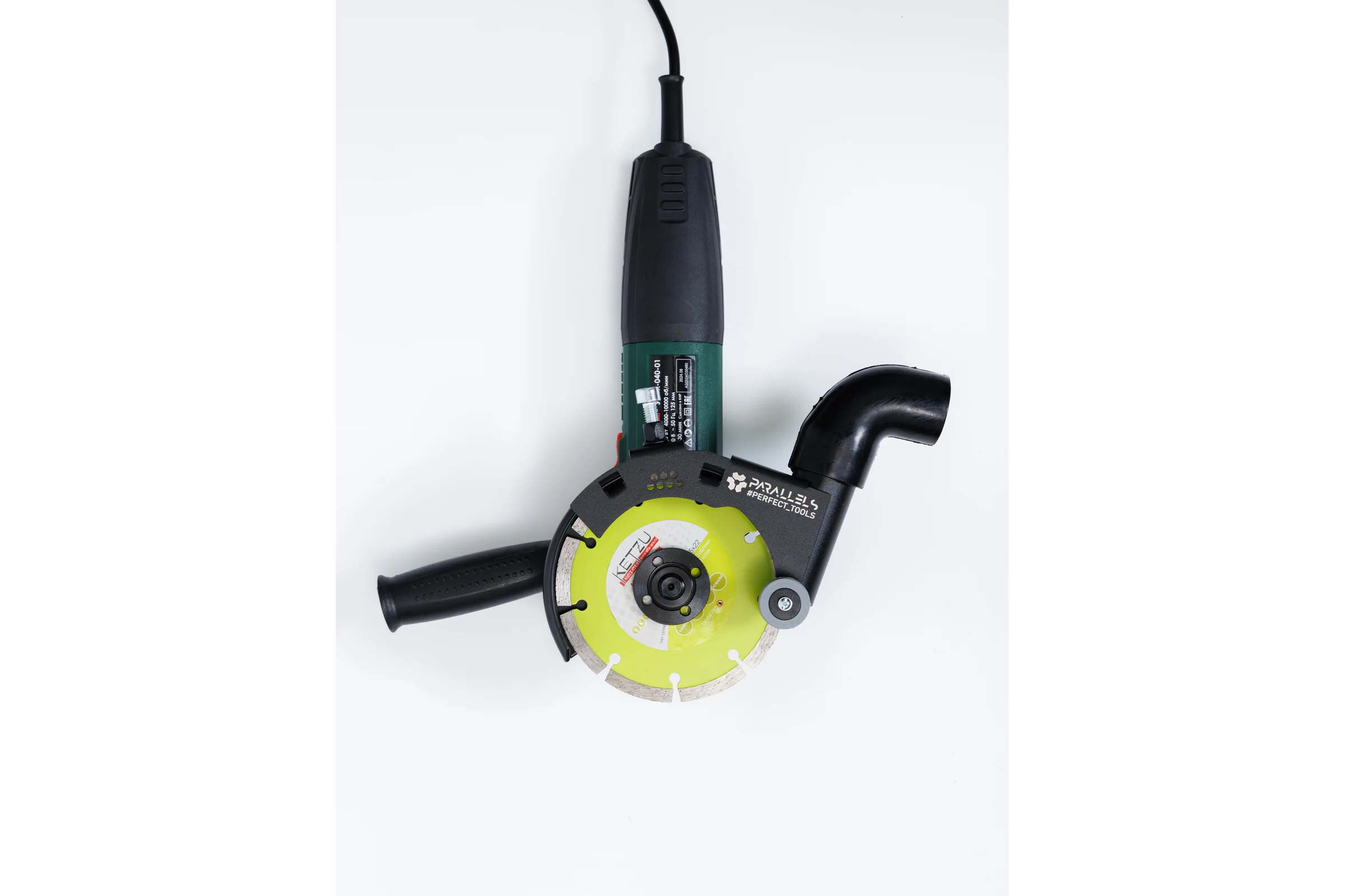 Пылеотвод для УШМ (болгарку) Parallels Perfect Tools  Parallels Roller Dust 115-125 мм с колесиками 00092