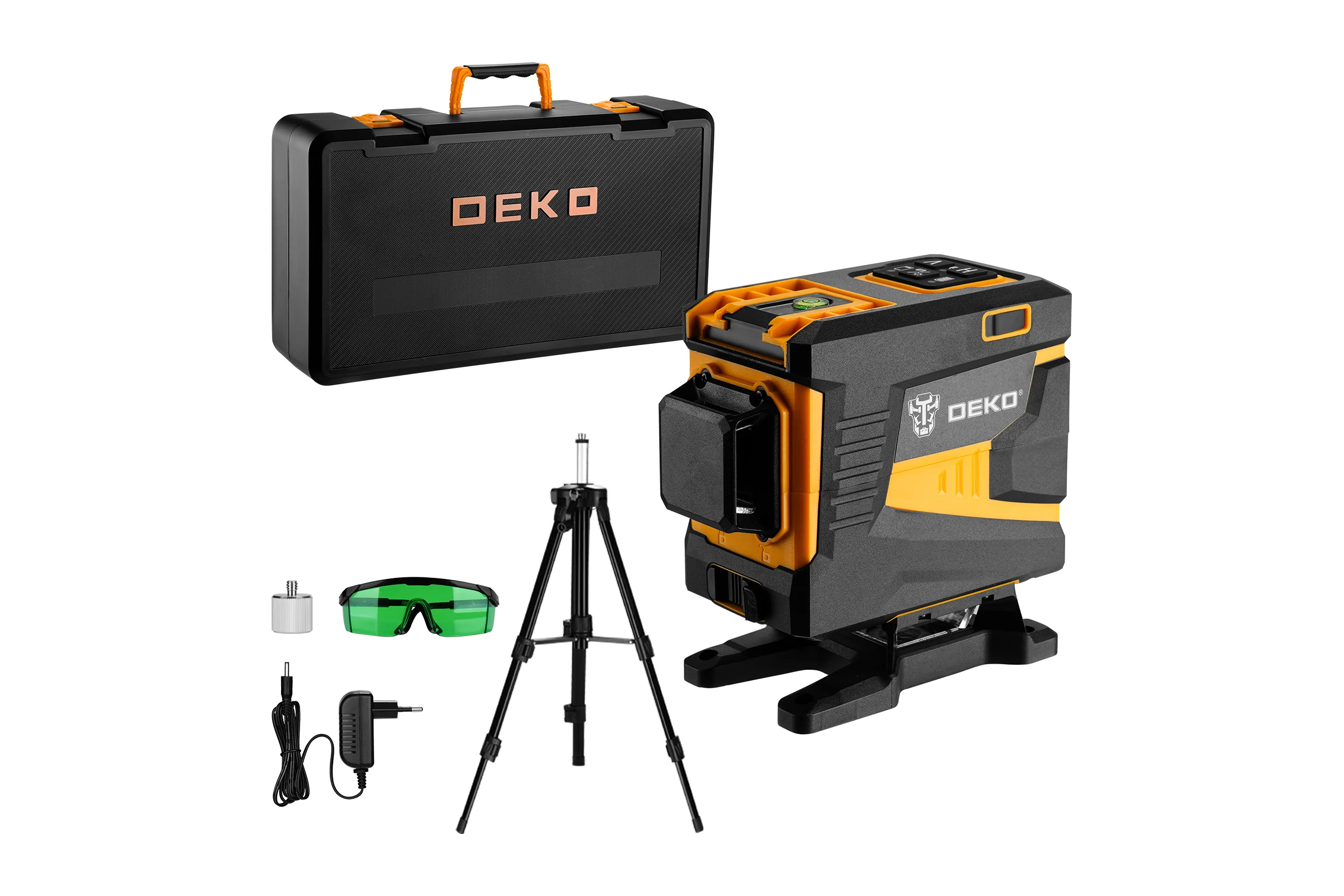 Лазерный самовыравнивающийся уровень DEKO DKLL12PG1 360/3 SET 2 PREMIUM со штативом 1 м 065-0235-1