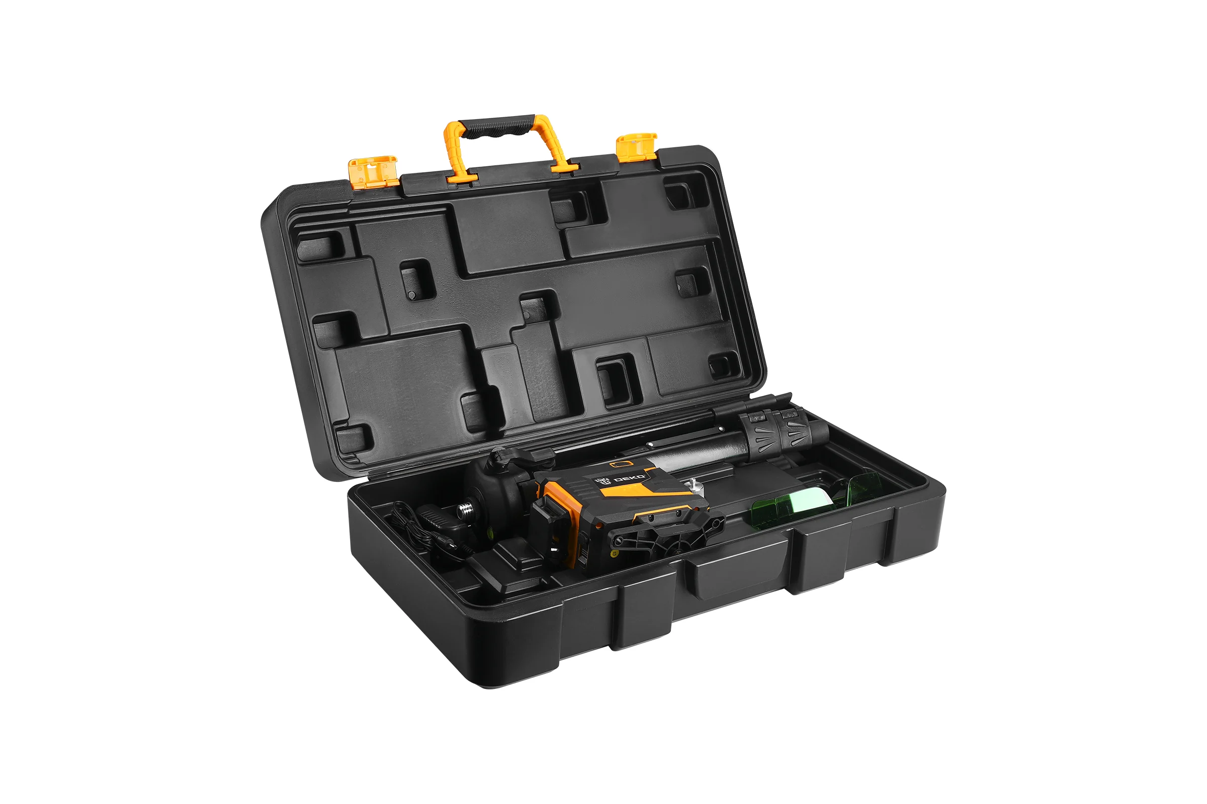 Лазерный самовыравнивающийся уровень DEKO DKLL12PG1 360/3 SET 2 PREMIUM со штативом 1 м 065-0235-1