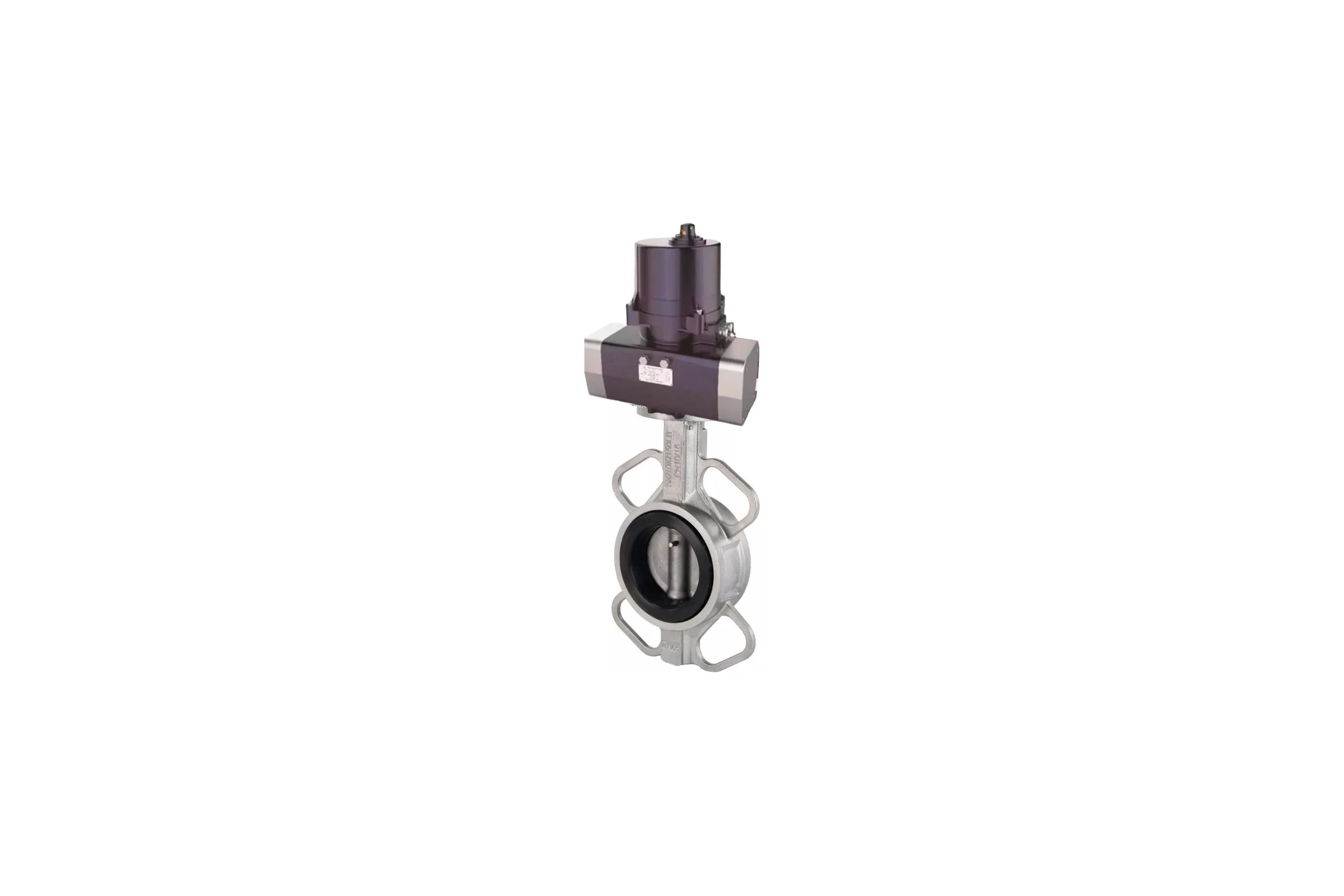 Затвор DN.ru 316-316-VITON-2W-Fb Ду50 Ру16, электропривод ЭПВП-003 220В D050-81385