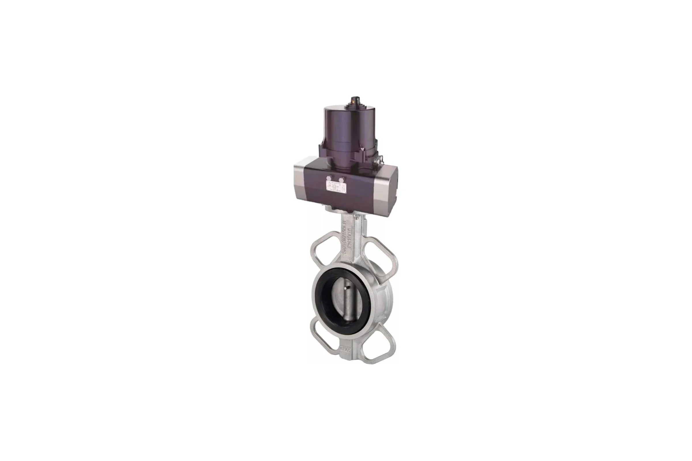 Затвор DN.ru 316-316-VITON-2W-Fb Ду65 Ру16, электропривод ЭПВП-005 220В D050-81386