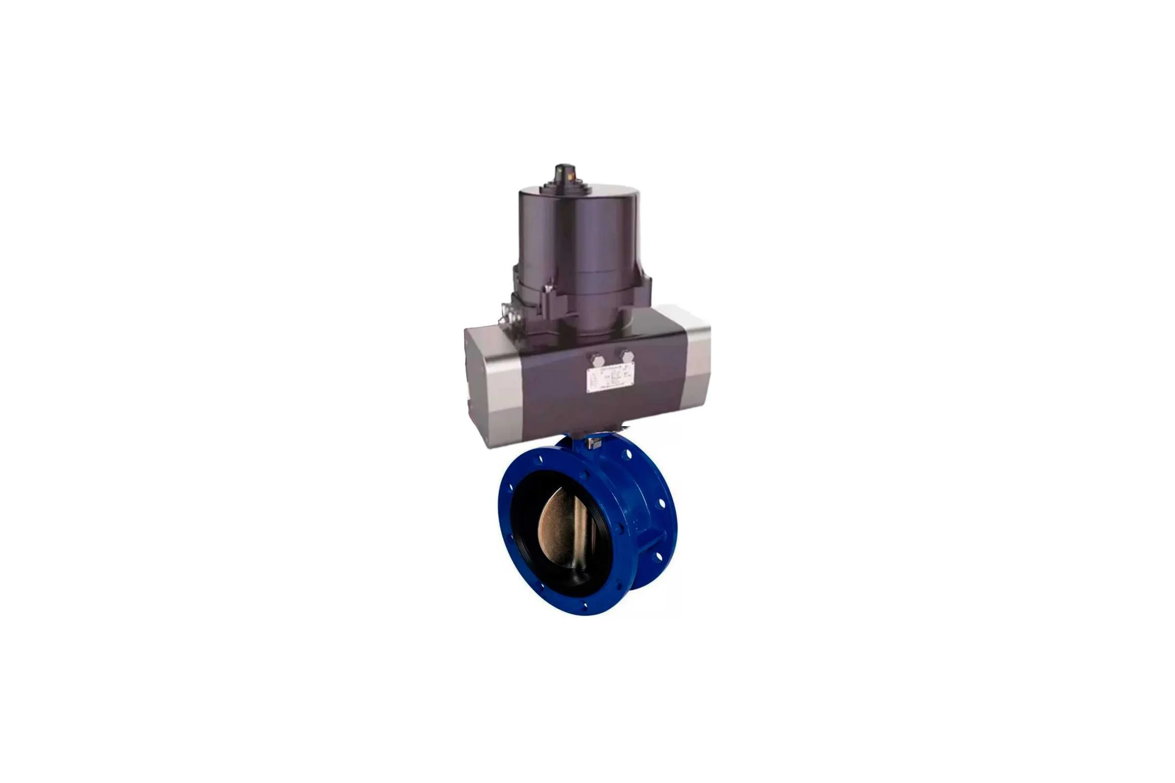 Затвор DN.ru GGG40-304-EPDM-2W-F Ду125 Ру16, электропривод ЭПВП-030 220В D050-81224