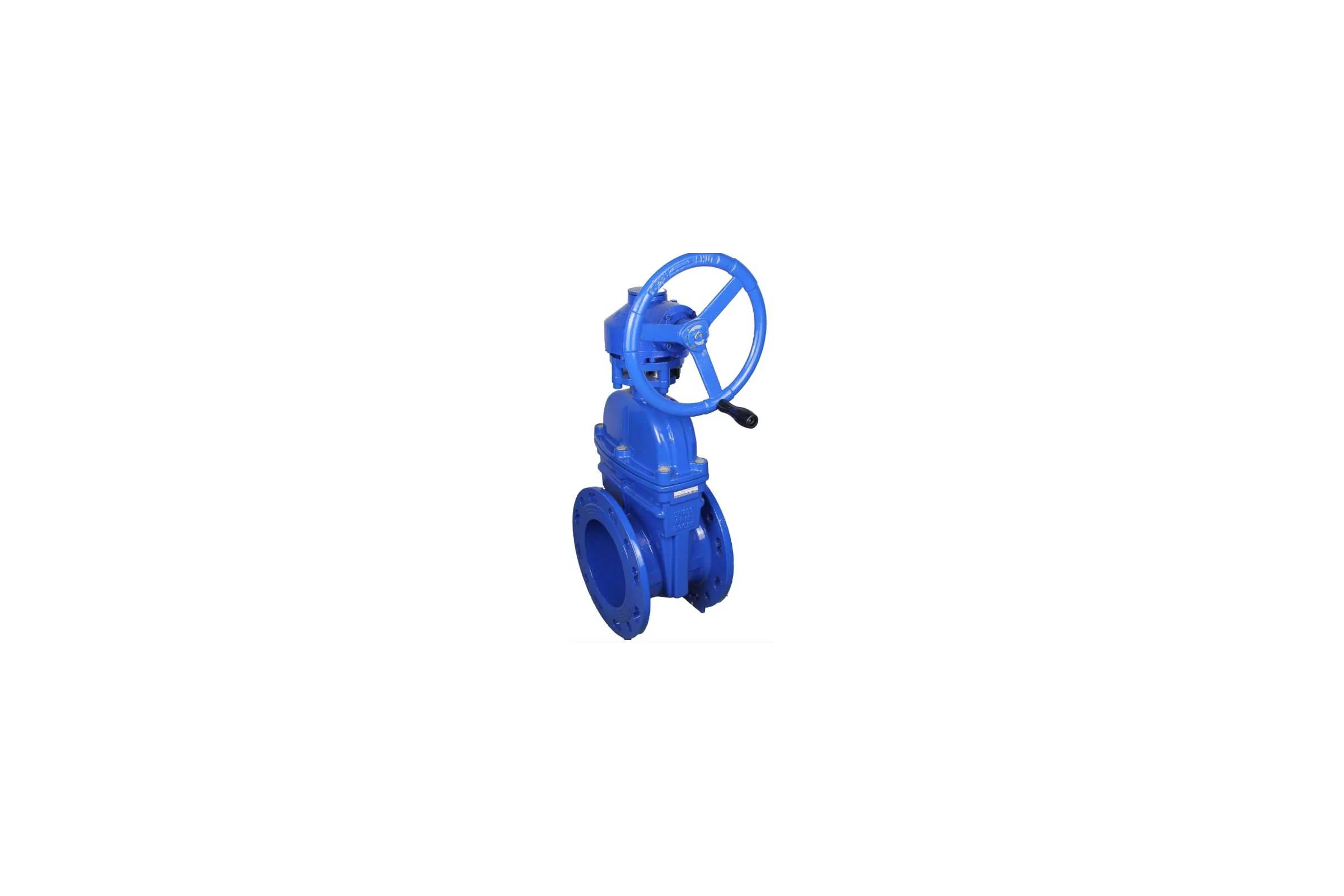 Задвижка клиновая DN.ru 30ч939р GGG50-GGG50-EPDM-BLUE ISO Ду50 Ру10/16 с редуктором RMN1-360Z-T2,35-ISO D040-09315