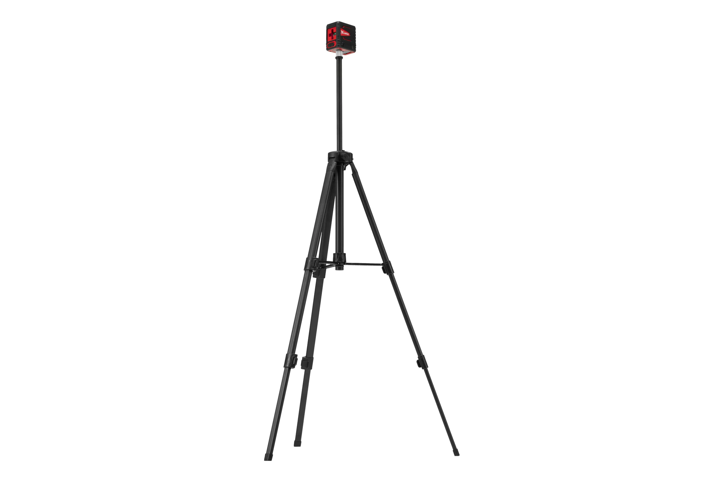 Лазерный уровень MTX QBC RED Pro SET, 10 м, красный луч, батарейки, штатив 350105