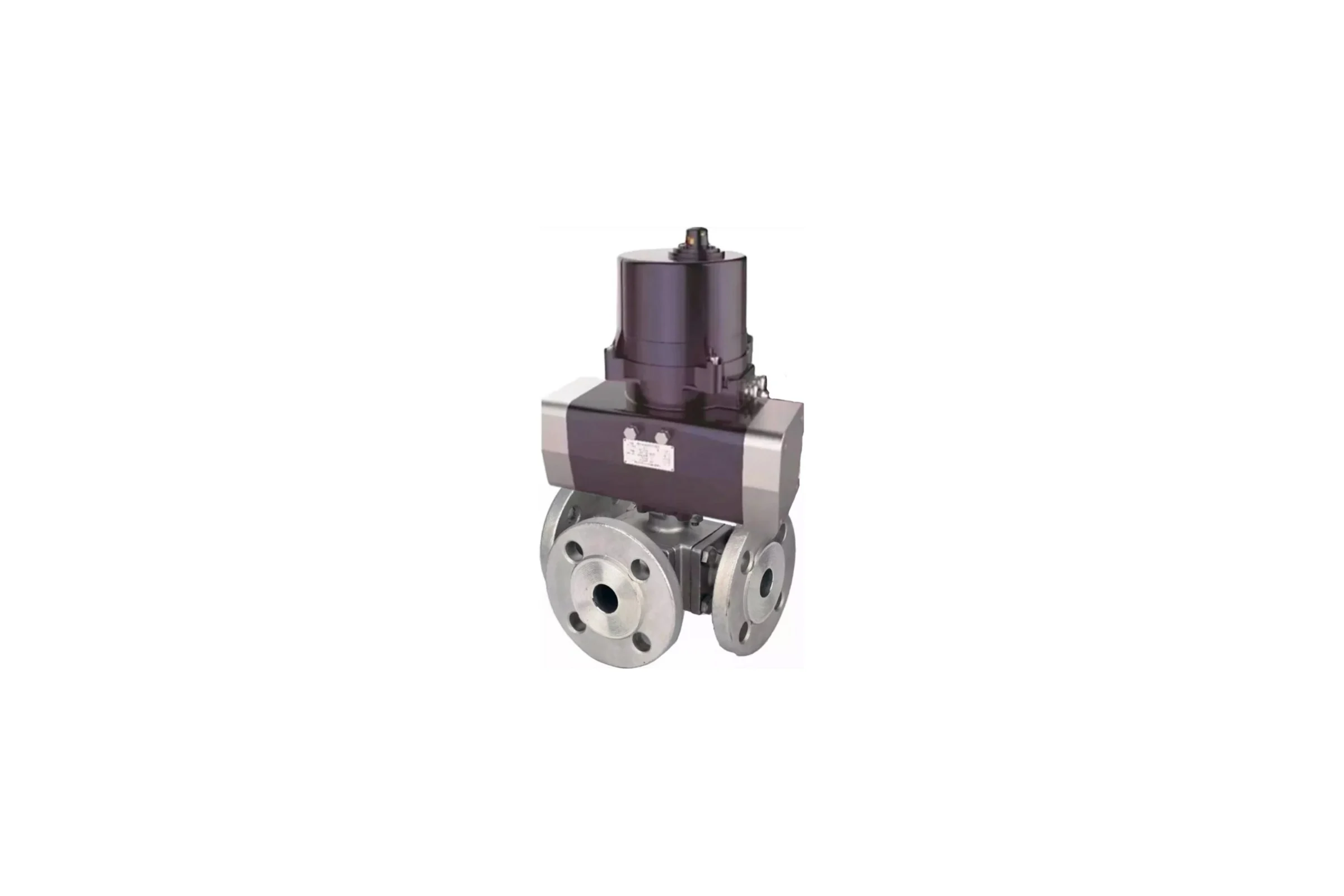 Кран шаровой DN.ru 316-316-PTFE L-тип Ду32 Ру16 электропривод ЭПВП-003 220В D160-63042