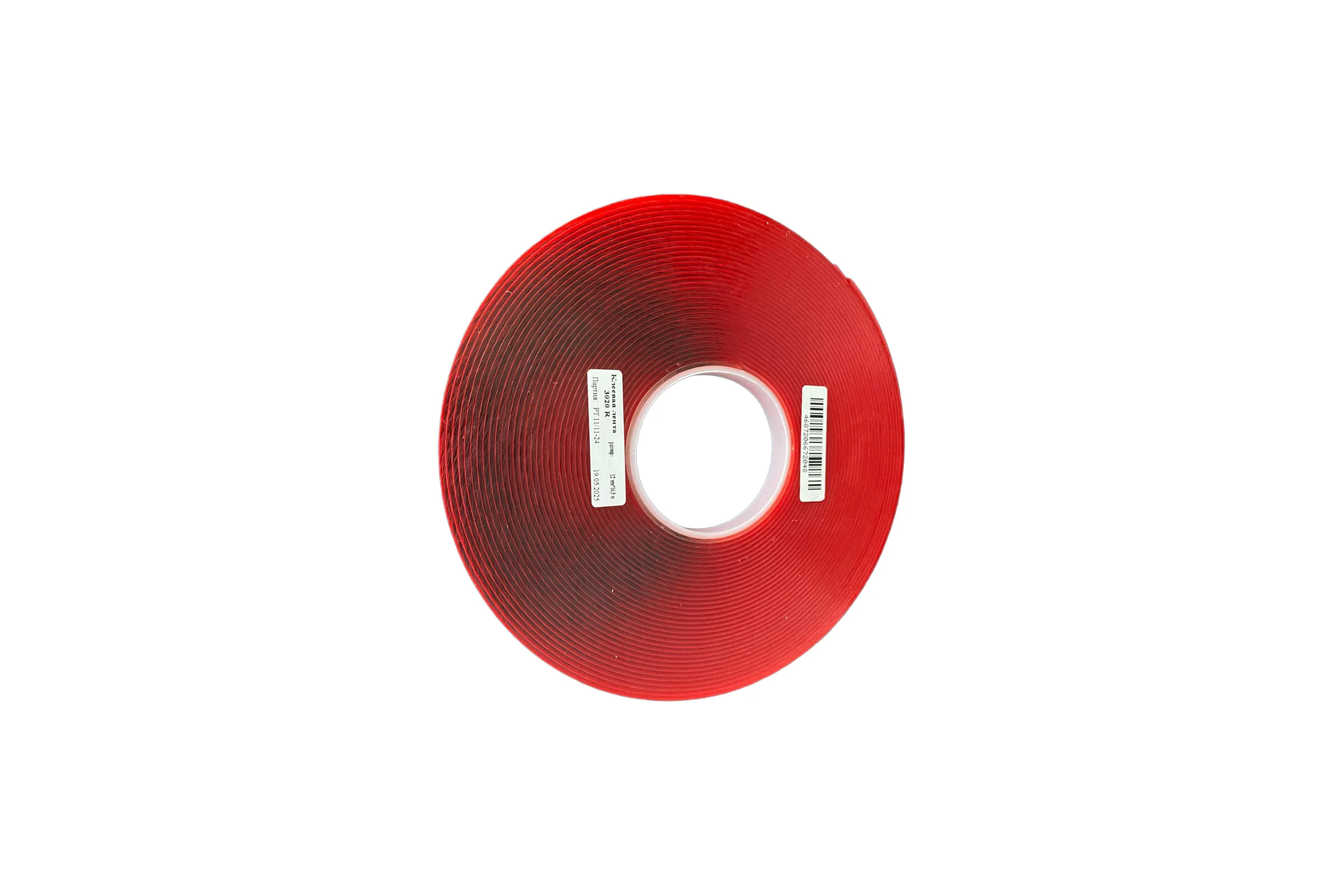 Вспененный акриловый скотч SV Tapes 3020R 12мм, 16,5м, толщиной 2мм VHB 3020R12.16,5