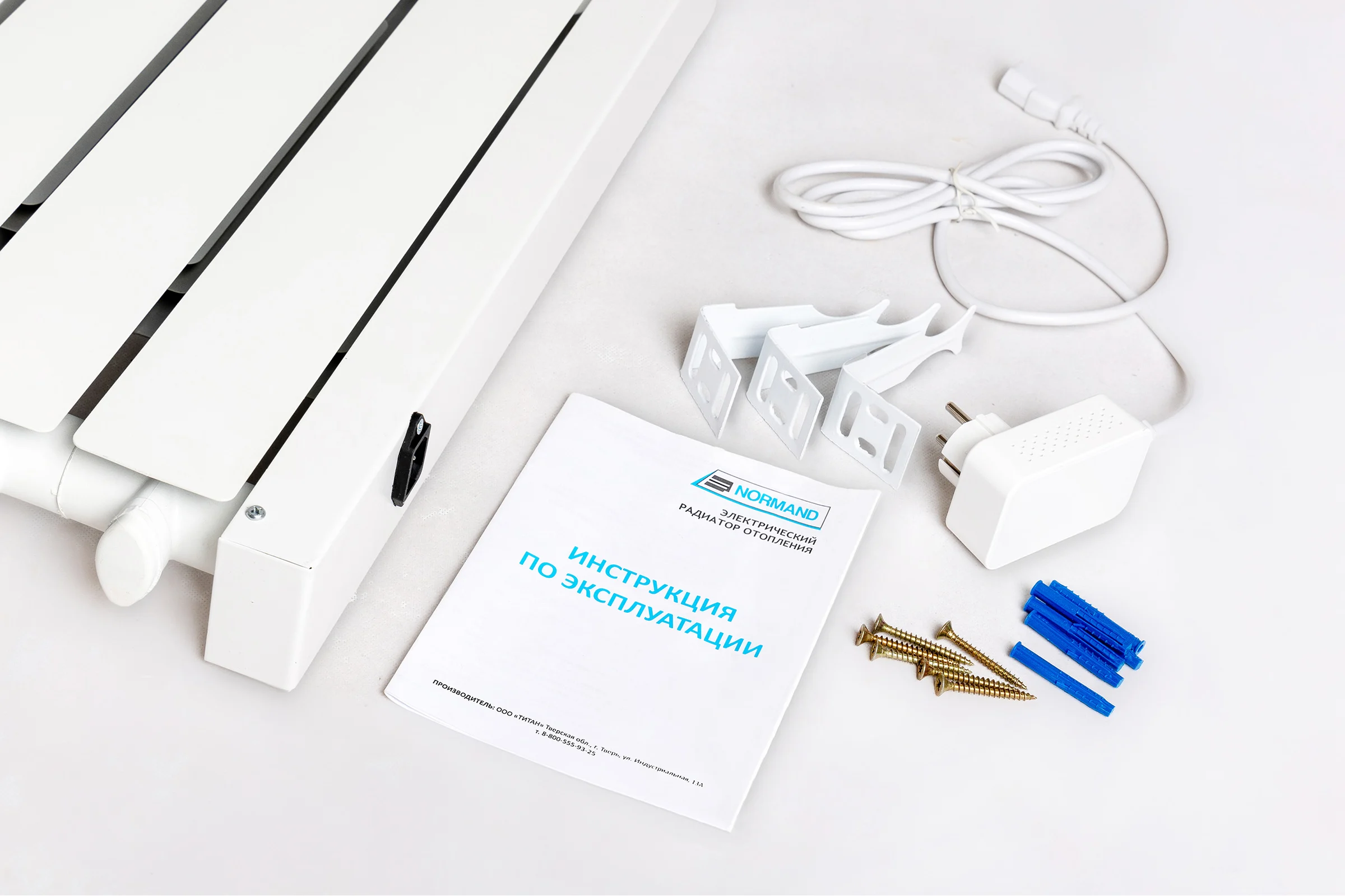 Радиатор отопления электрический энергоэффективный Normand Smart 12 с Wi-Fi 113-458