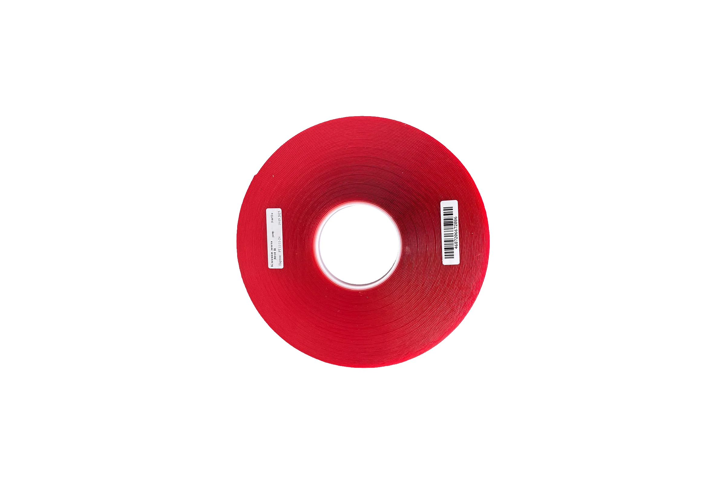 Вспененный акриловый скотч SV Tapes 3010R 10мм, 33м, толщиной 1мм VHB 3010R10.33