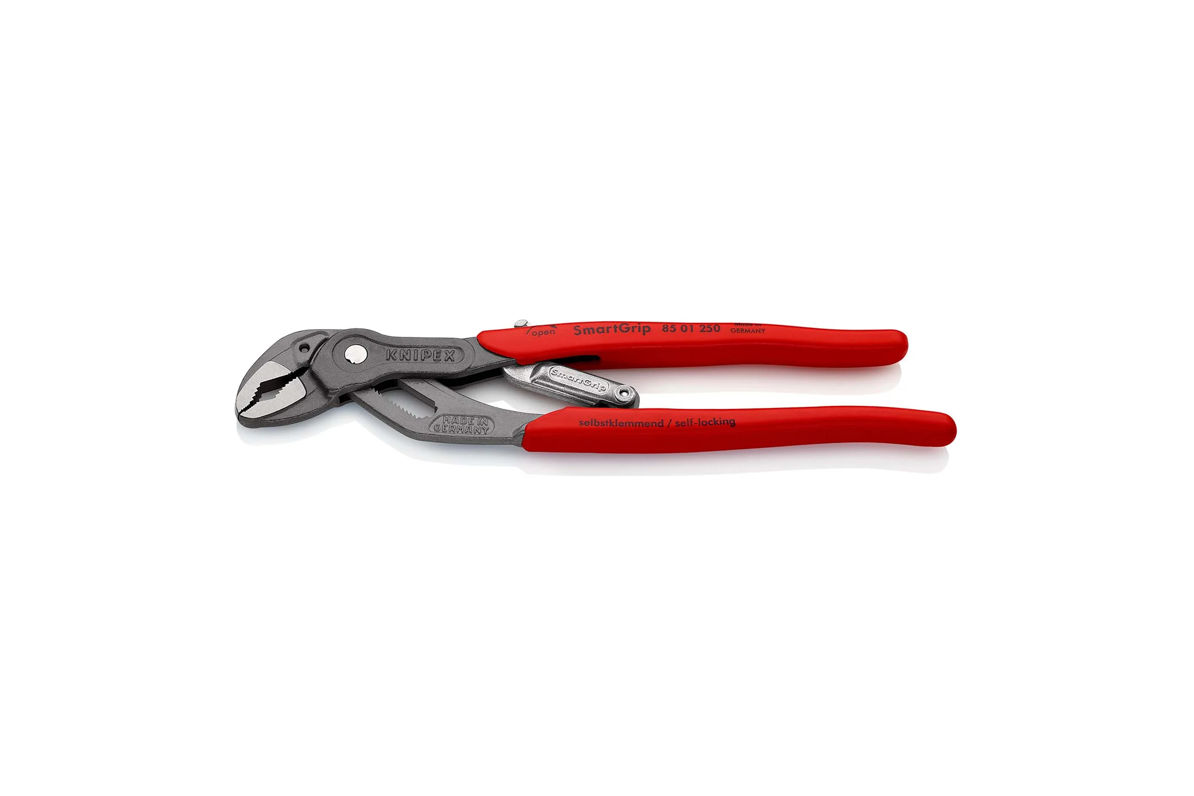 Клещи переставные Knipex SmartGrip с автоустановкой, зев 32 мм, длина 250 мм, фосфатированные, SB KN-8501250SB