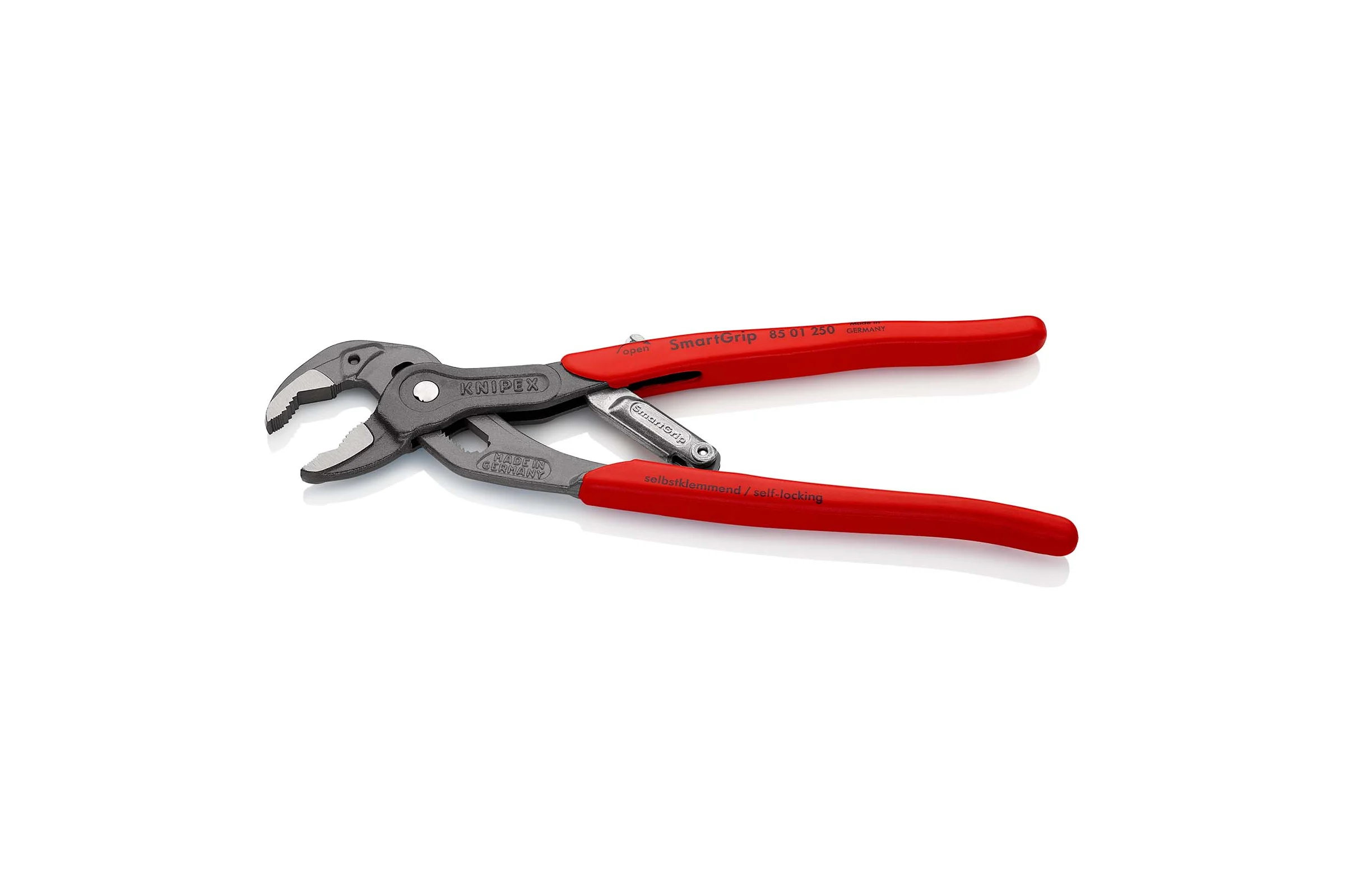 Клещи переставные Knipex SmartGrip с автоустановкой, зев 32 мм, длина 250 мм, фосфатированные, SB KN-8501250SB