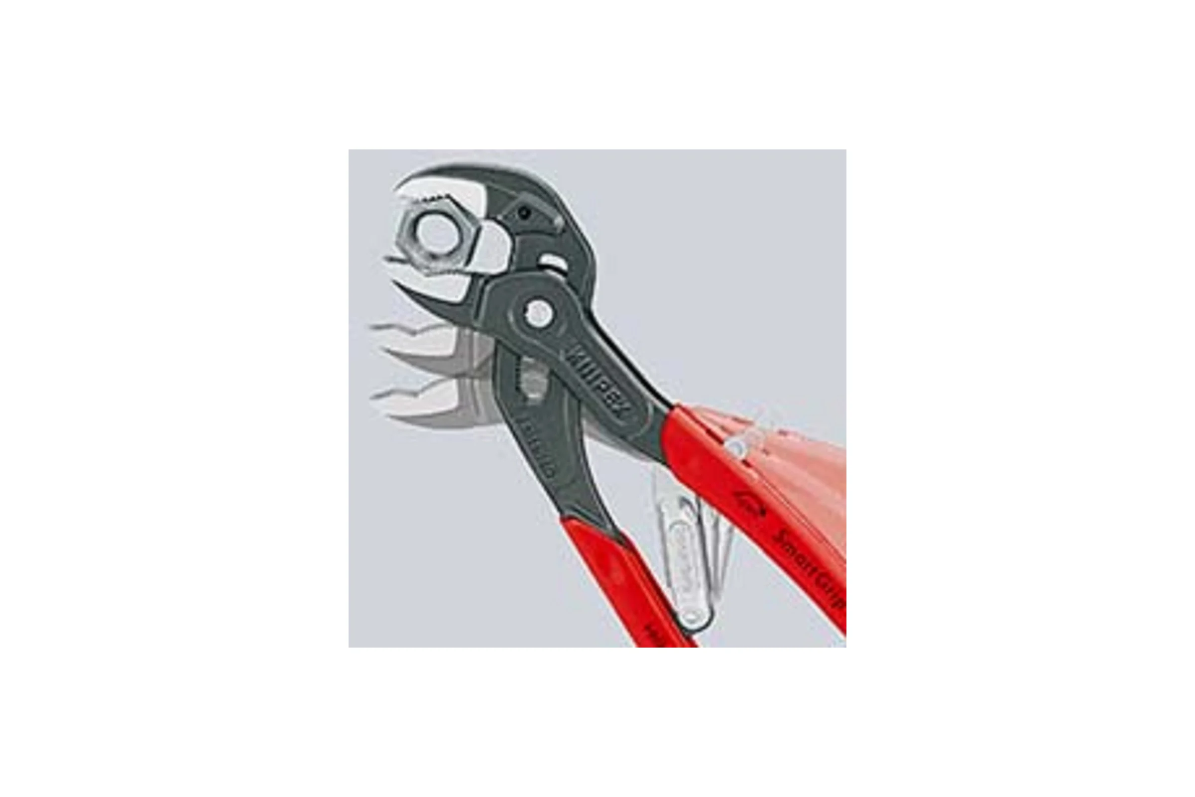 Клещи переставные Knipex SmartGrip с автоустановкой, зев 32 мм, длина 250 мм, фосфатированные, SB KN-8501250SB