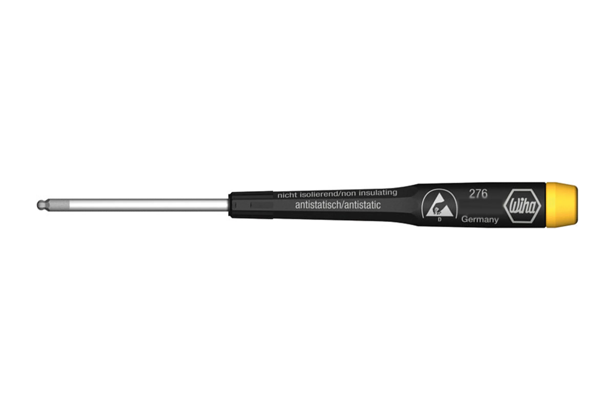 Отвертка Wiha Precision 276 ESD со сферической головкой, SW2,0x50 07650