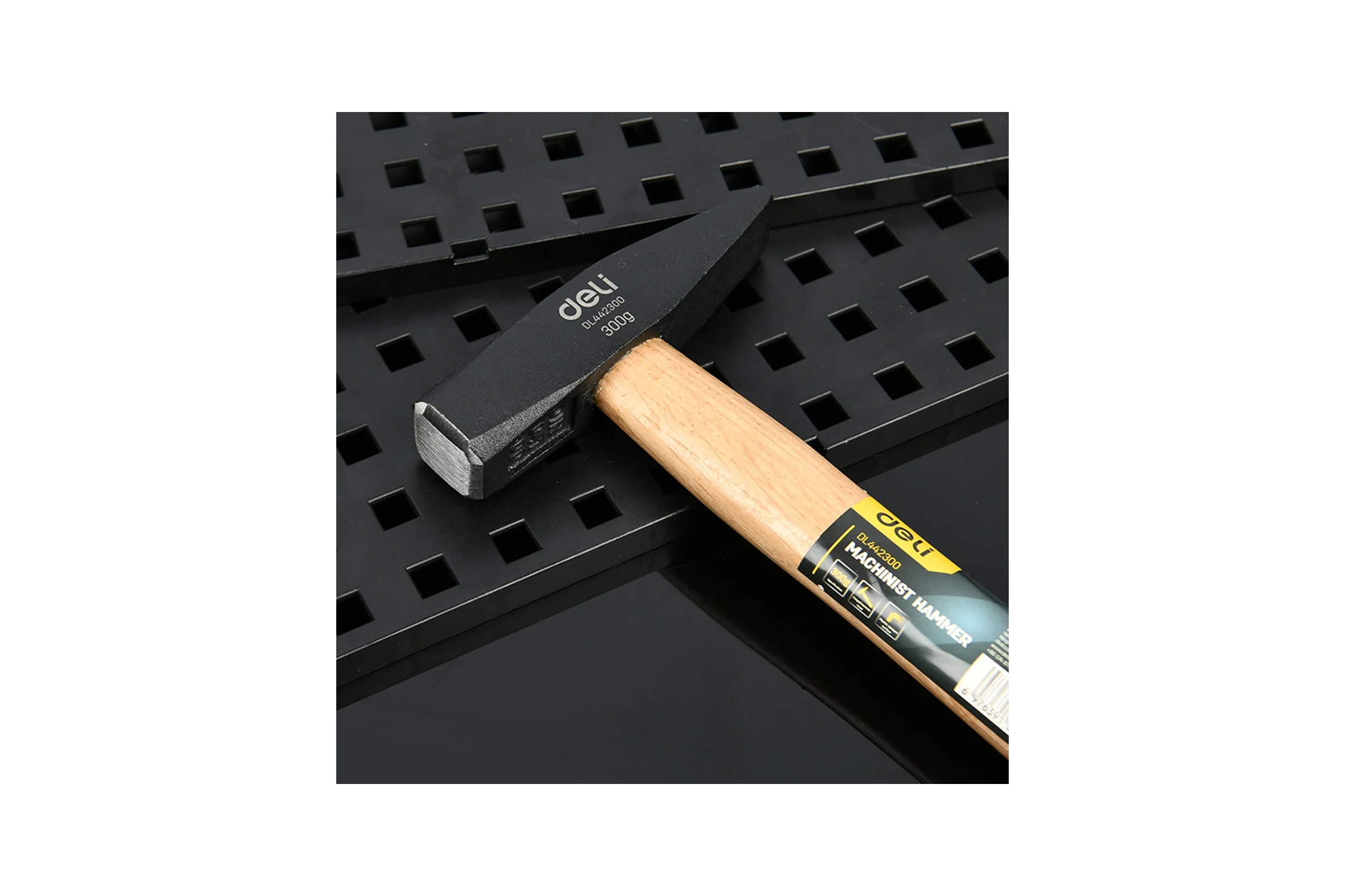 Слесарный молоток Deli 300гр DL442300 деревянная рукоять 177537