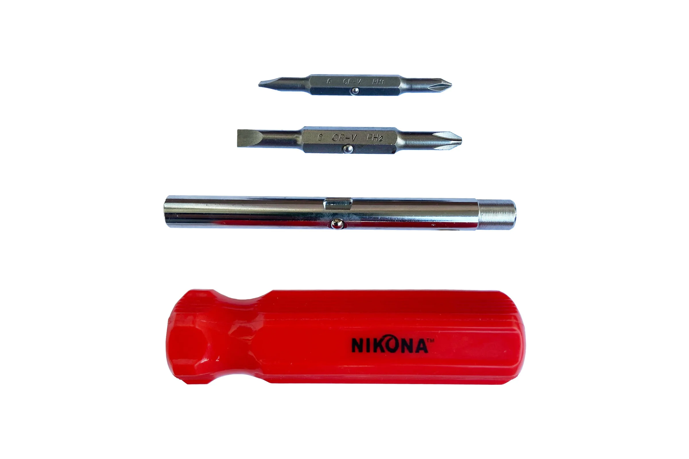Отвертка со сменными насадками NIKONA 6 в 1 29-301