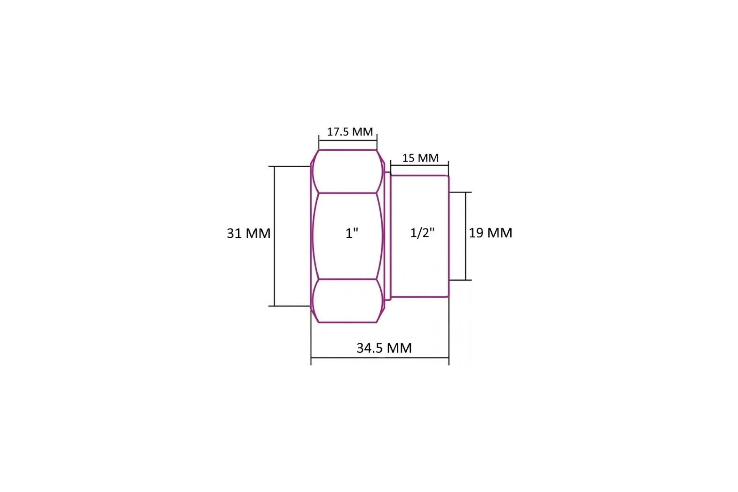 Соединение прямое SMTг/г 1x1/2 для п/с 2шт/кор SMT2730SST1004