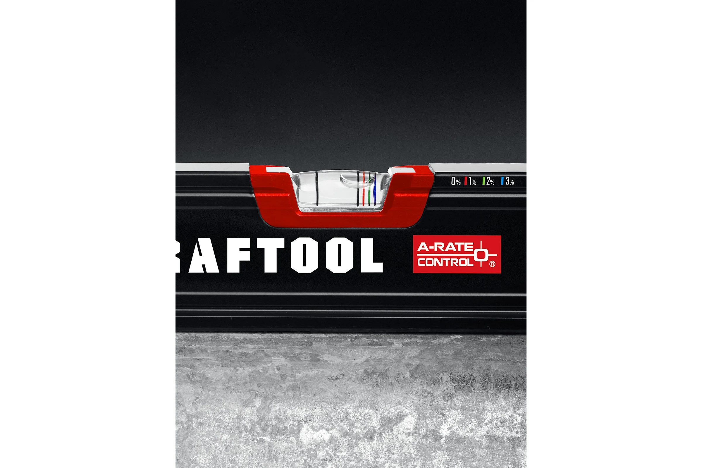 Сверхпрочный уровень KRAFTOOL A-RATE Control 400 мм, точность 0.3 мм/м, 34986-40