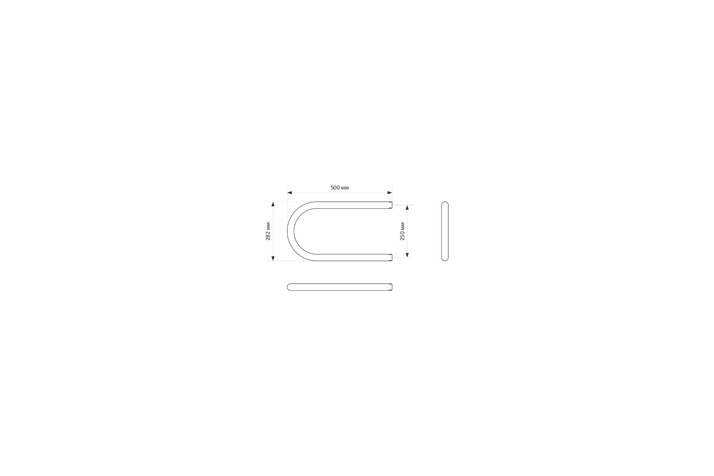 Полотенцесушитель MIXLINE SIMPLE P 25x50 см, 1'' 556312