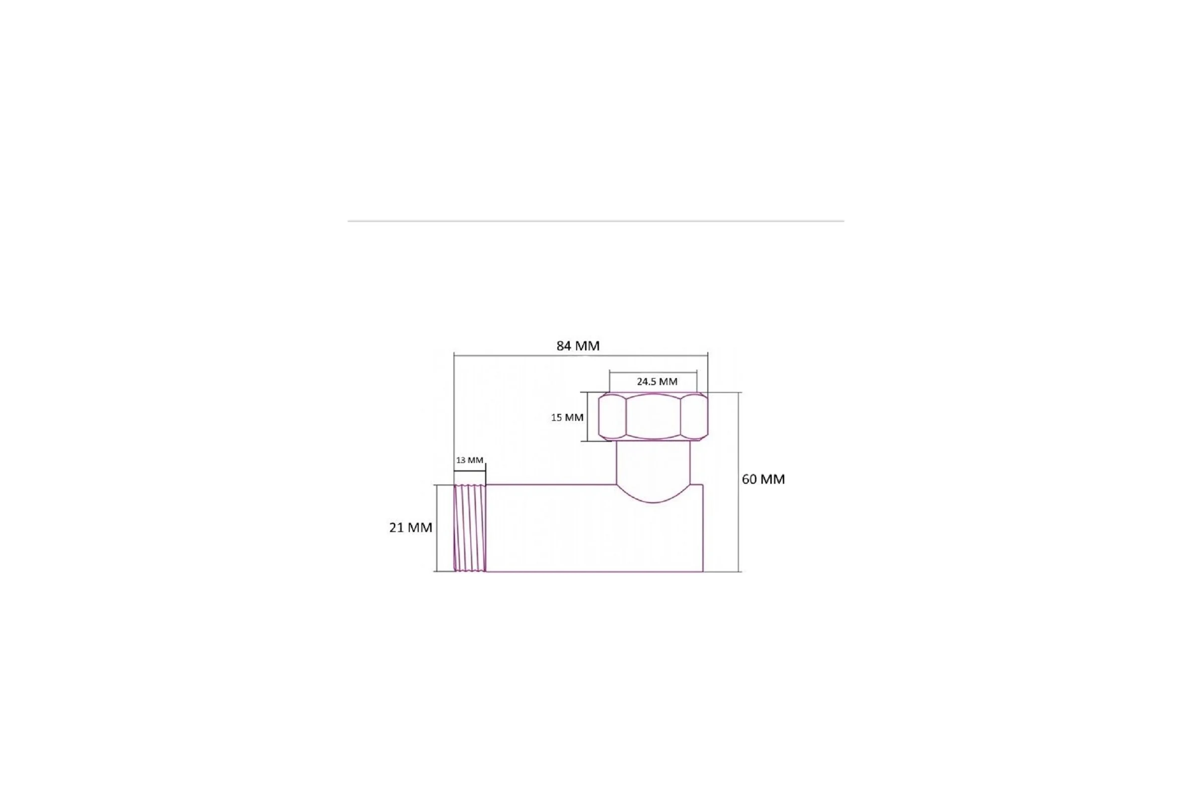 Уголок SMT г/ш 3/4x1/2 для п/с 2 шт/кор SMT2741SST0504
