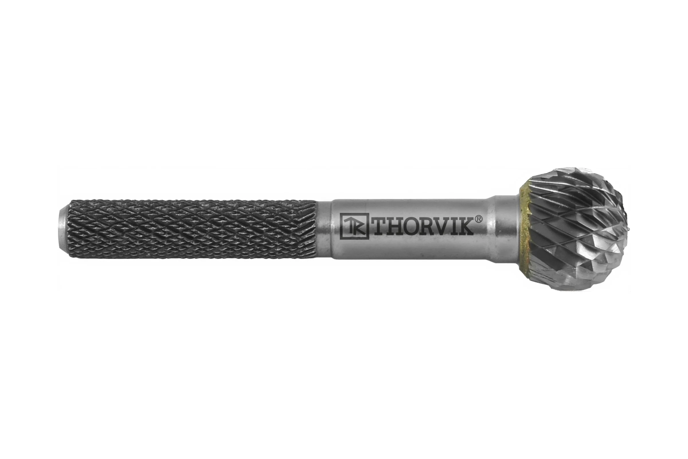 Бор-фреза твердосплавная сферическая Thorvik TRRBD06050655-2 тип D, 6 мм, двойная насечка, в боксе 057013