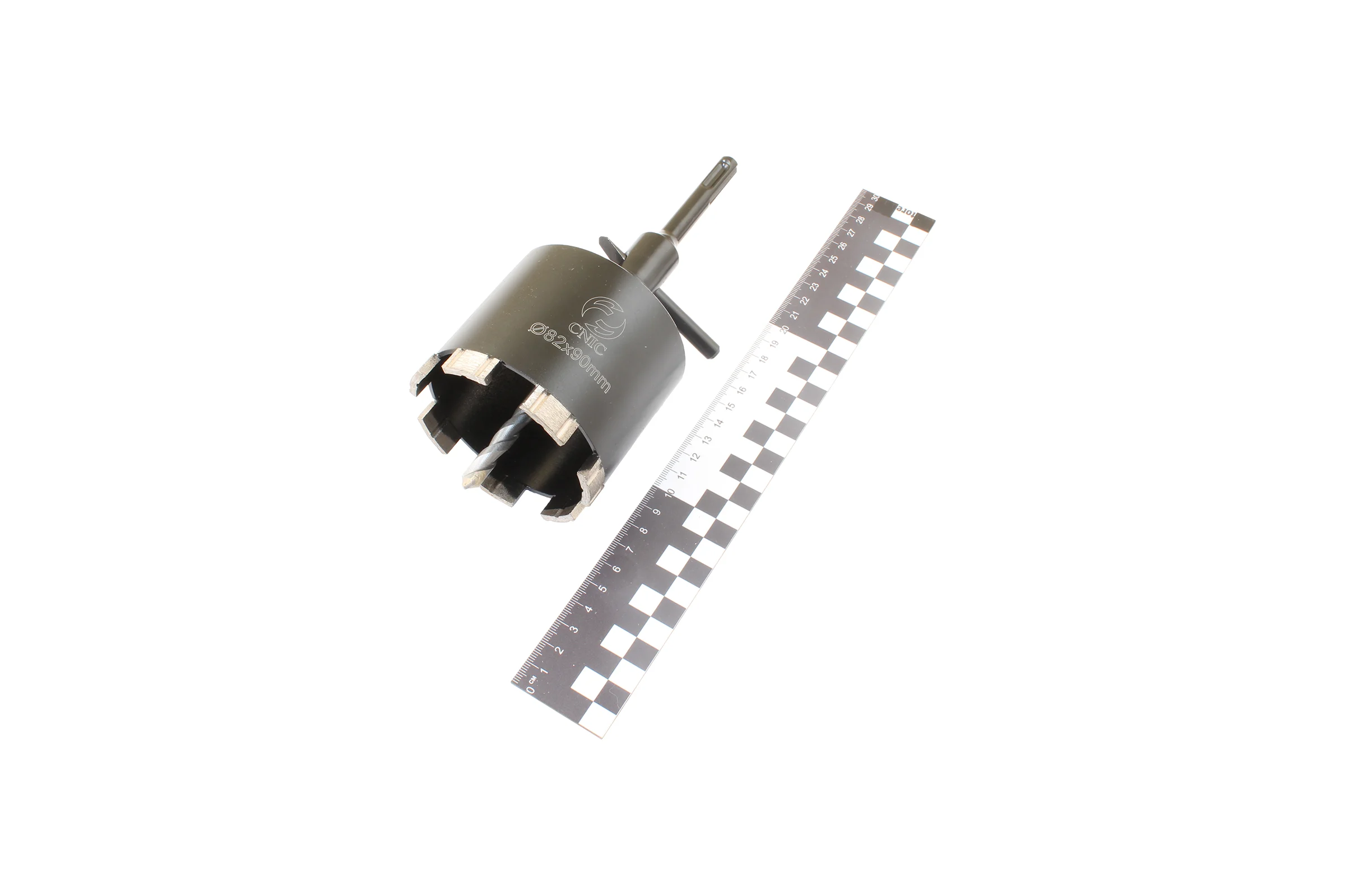 Коронка алмазная по камню CNIC 82x90 мм, М16, для сухой резки, хвостовик SDS-PLUS DB0401 75846