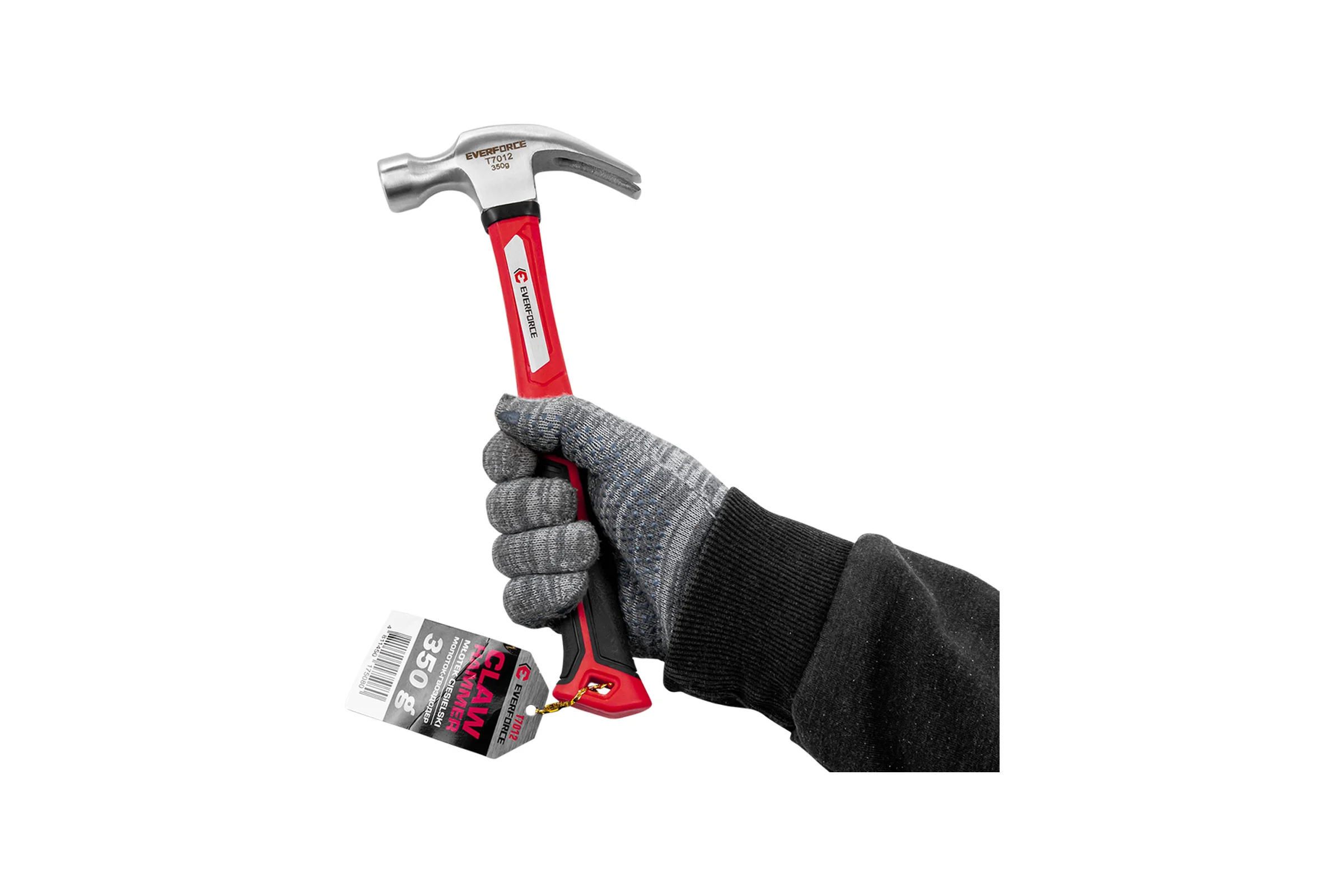 Молоток-гвоздодер EVERFORCE 350гр EF-T7012(65269)