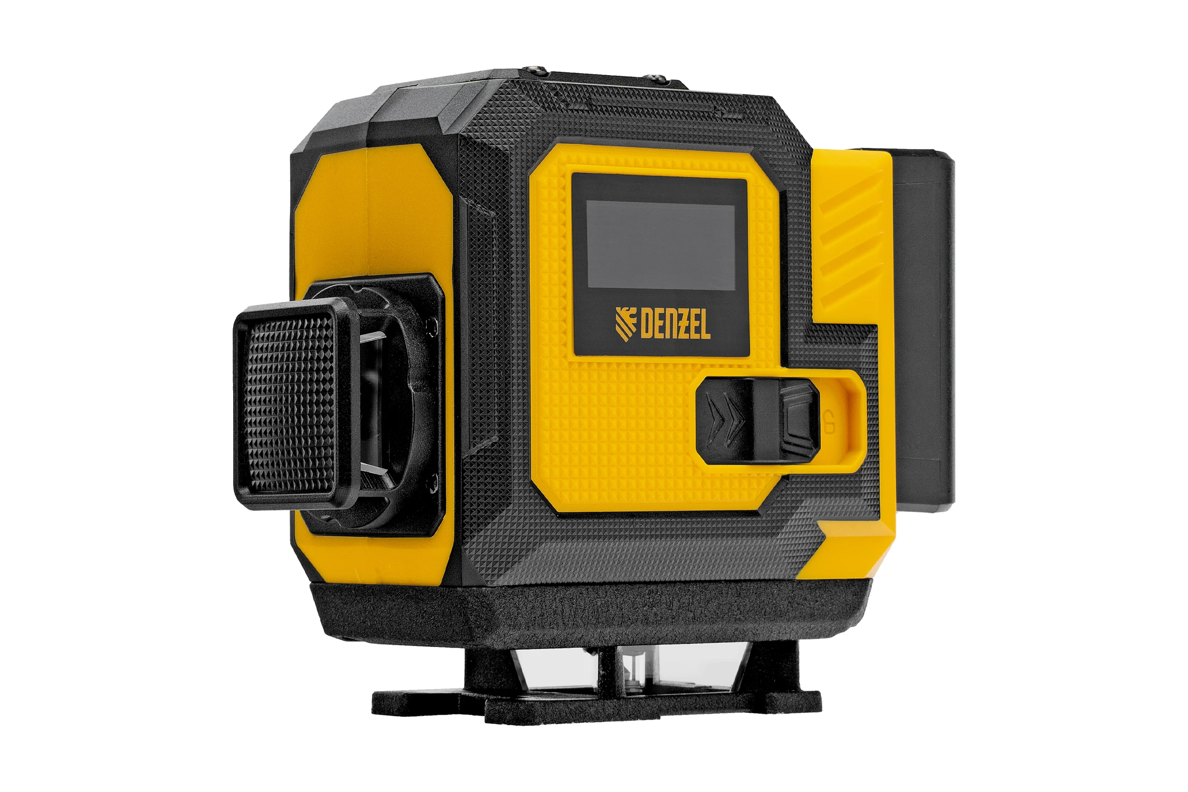 Лазерный уровень мультипризменный Denzel DLV-360-3C, 30 м, зеленый луч, Li-Ion 2,4 Aч, кейс 35080