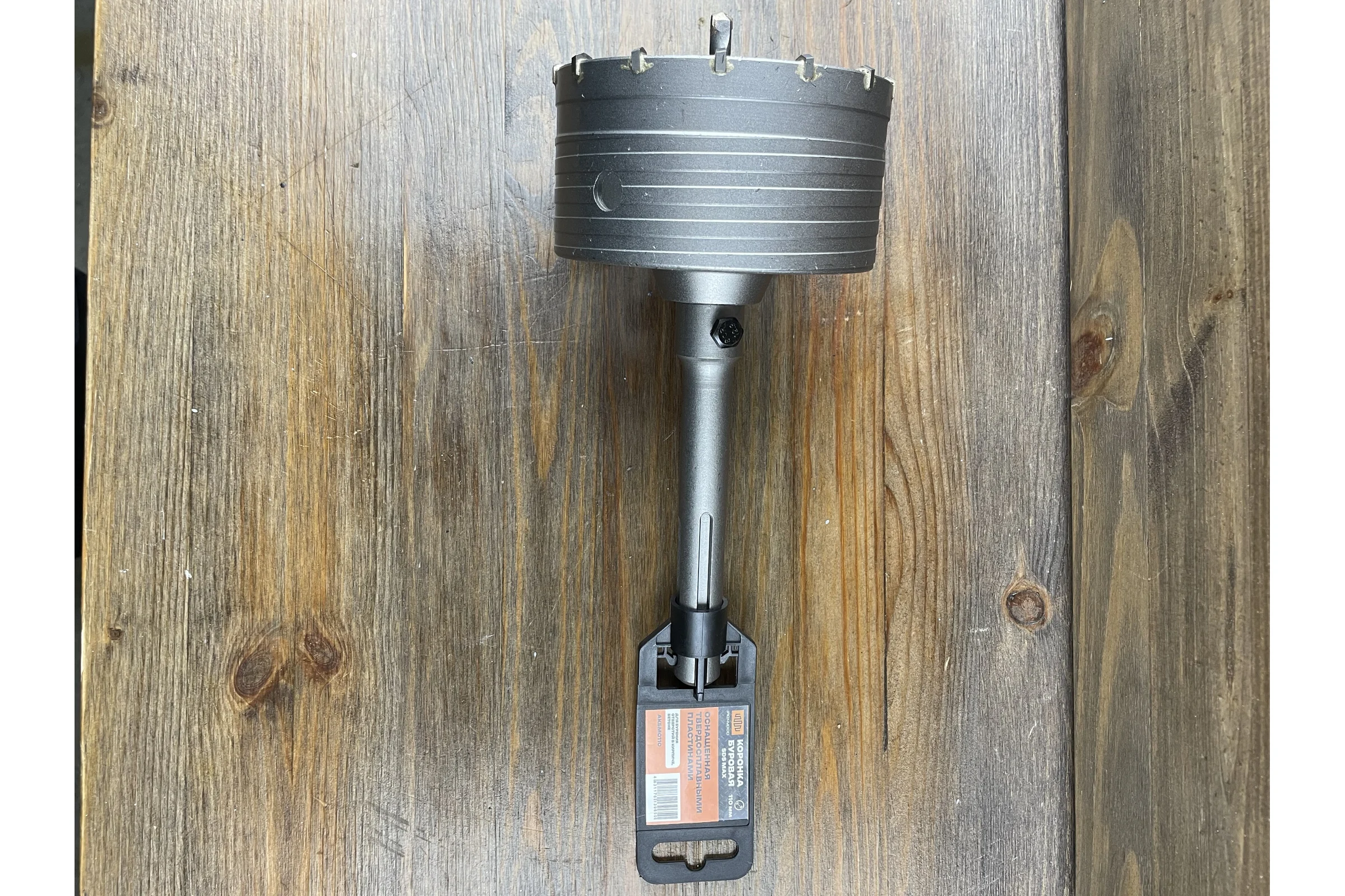 Коронка буровая по бетону/кирпичу IRONWOOD SDS-MAX 110 мм, для подрозетников, Q92398
