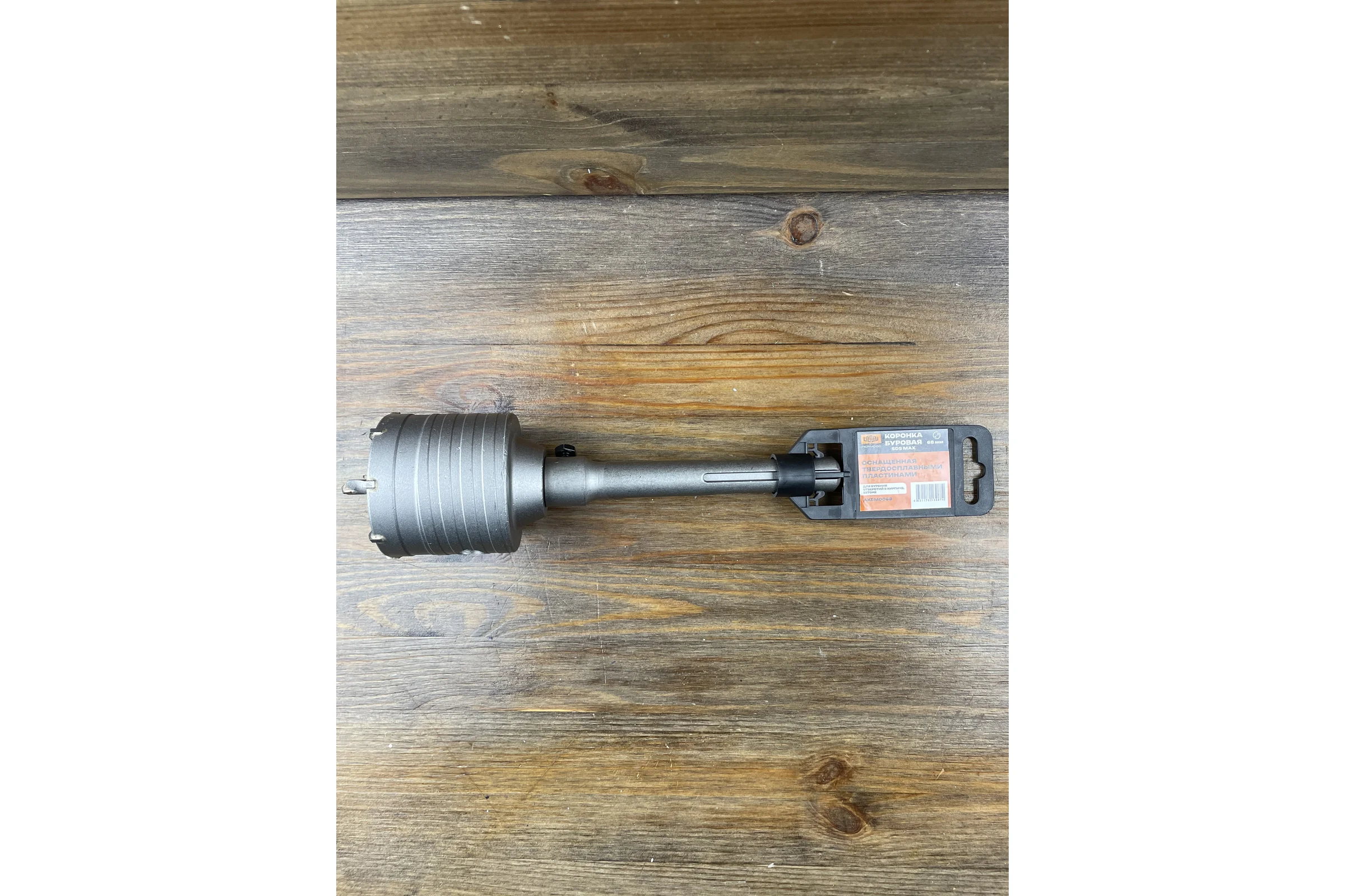 \Коронка буровая по бетону/кирпичу IRONWOOD SDS-MAX 68 мм, для подрозетников, L55326