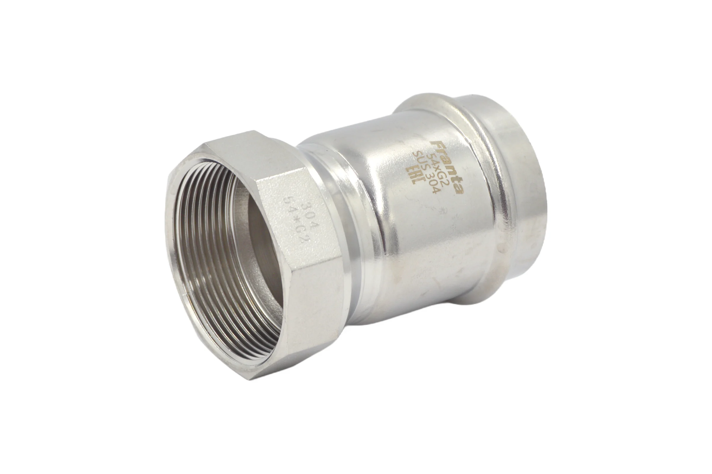 Переходник FRANTA ВПр-ВР, 54хG2, из нержавеющей стали SUS 304, V12542000G