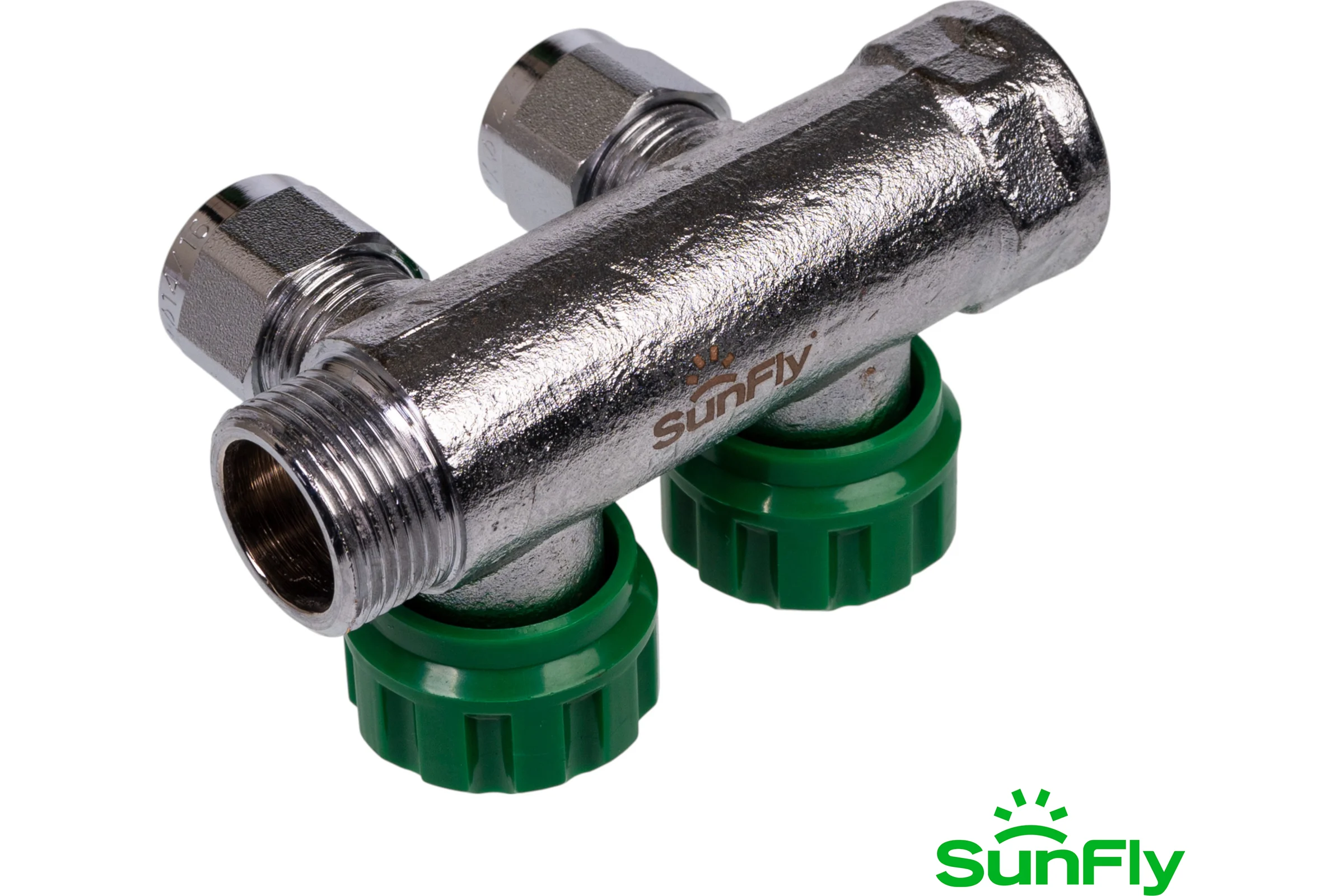 Коллектор регулирующий SUNFLY 3/4, 2 отвода 1/2ЕК x O14/16 (XF25421-34-2-12) SF0343129