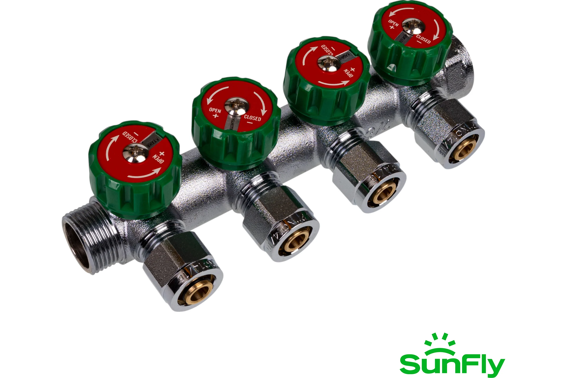 Коллектор регулирующий SUNFLY 3/4, 4 отвода 1/2ЕК x O14/16 (XF25421-34-4-12) SF0343143