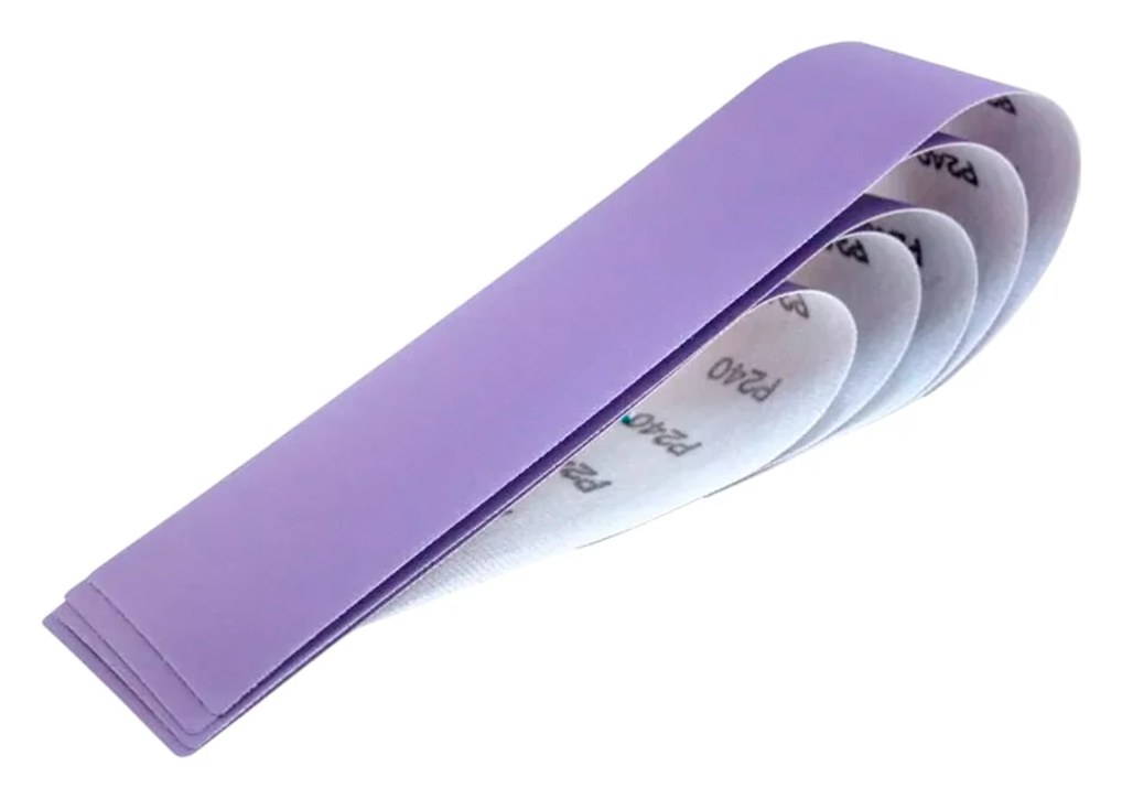 Абразивные полоски 70*420 мм CERAMAX PURPLE PAPER без отверстий, P150, 50 шт. 1CRX1405