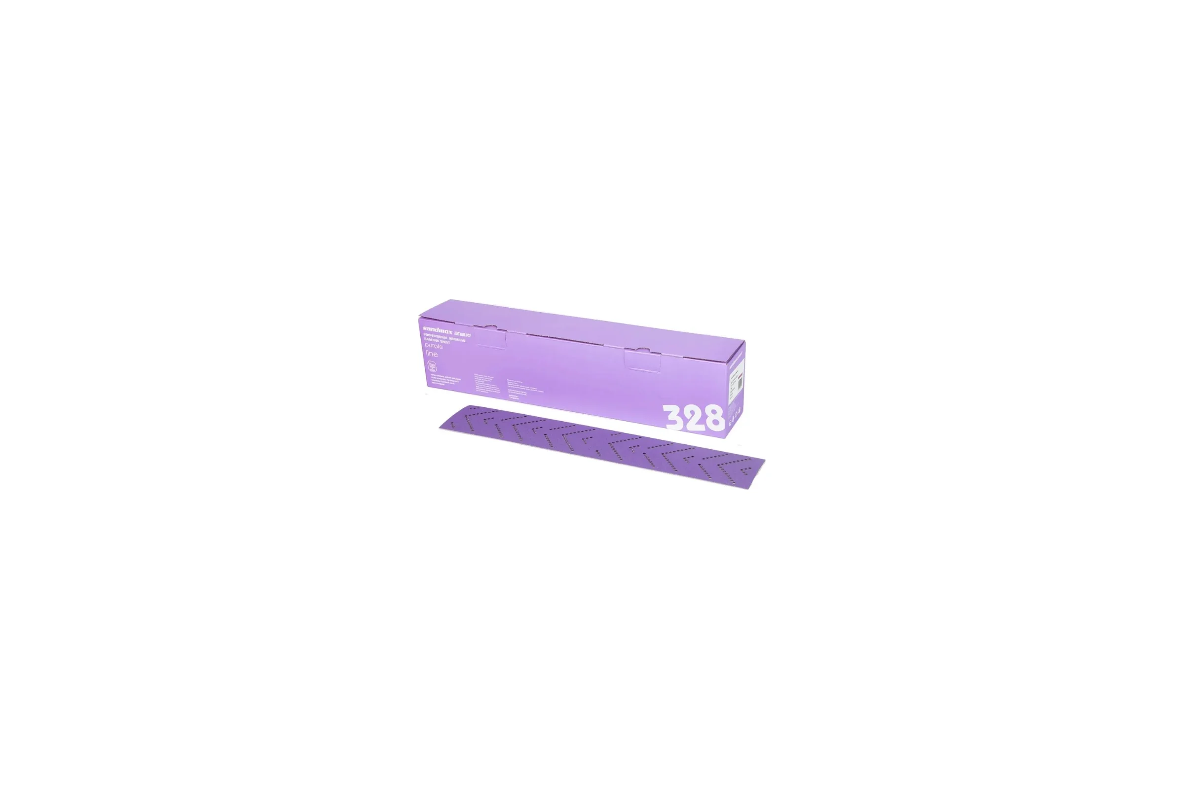 Полоски шлифовальные на пленочной основе Sandwox 328 Purple Ceramic Multi holes Plus 70*400мм, Р320, 50шт 328P.70.40.320.LC