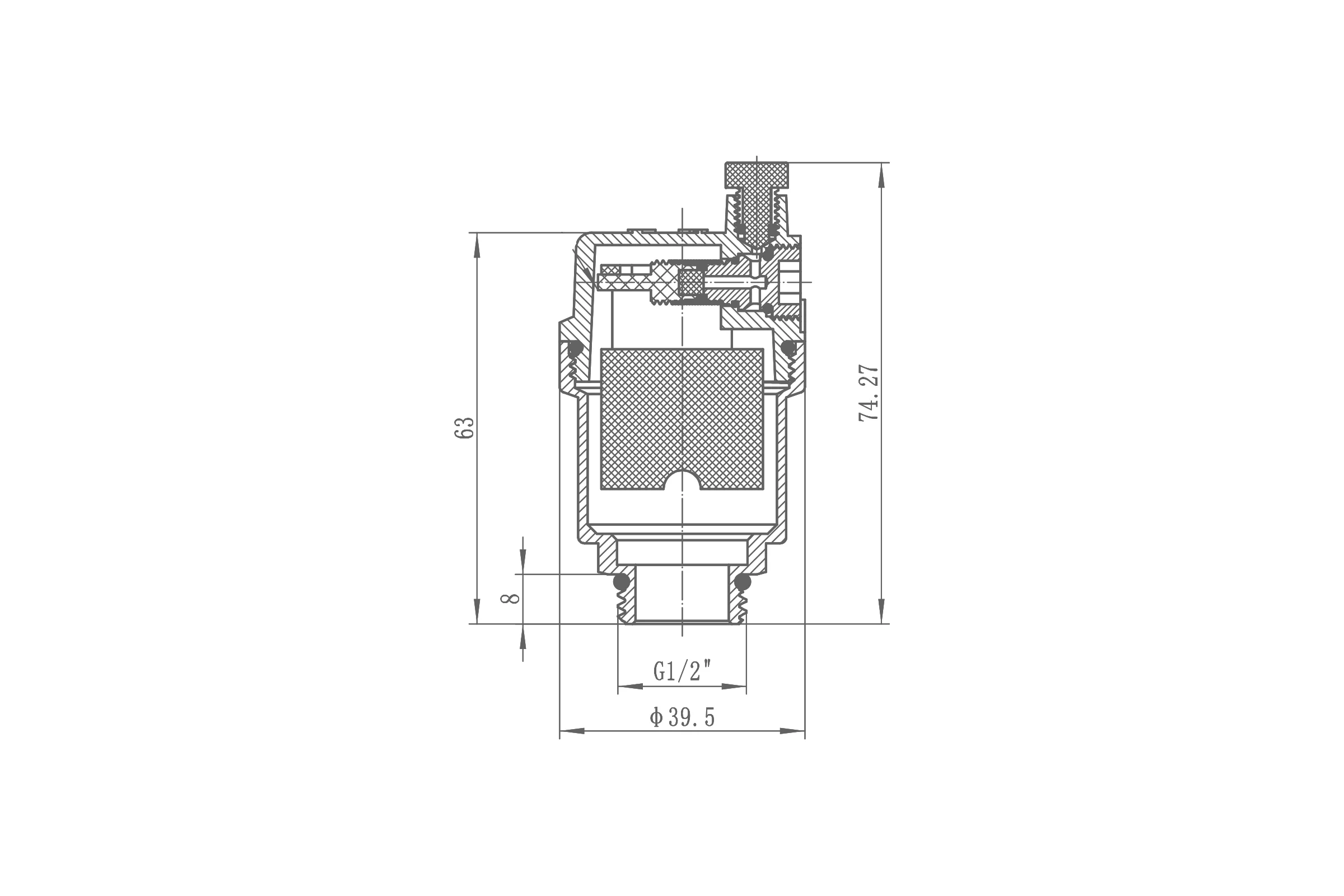 Воздухоотводчик автоматический прямой OKSELER 1/2 oks00386