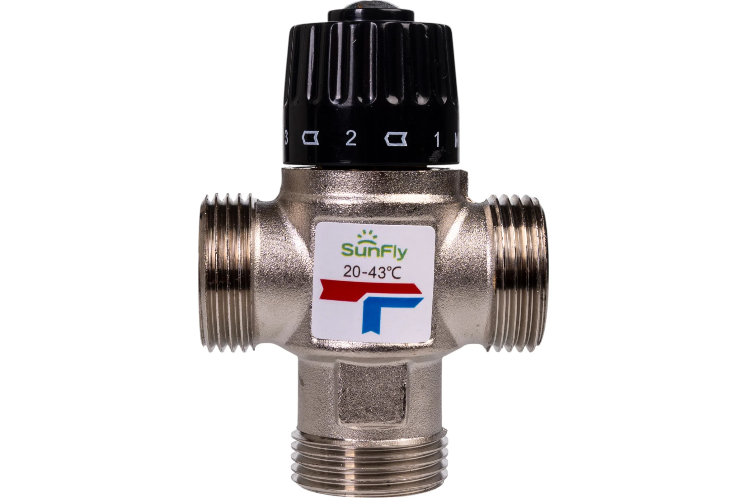 Термостатический смесительный клапан SUNFLY 1 НР, 20-43С, Kv 1,6 (10781X-1) SF0343167