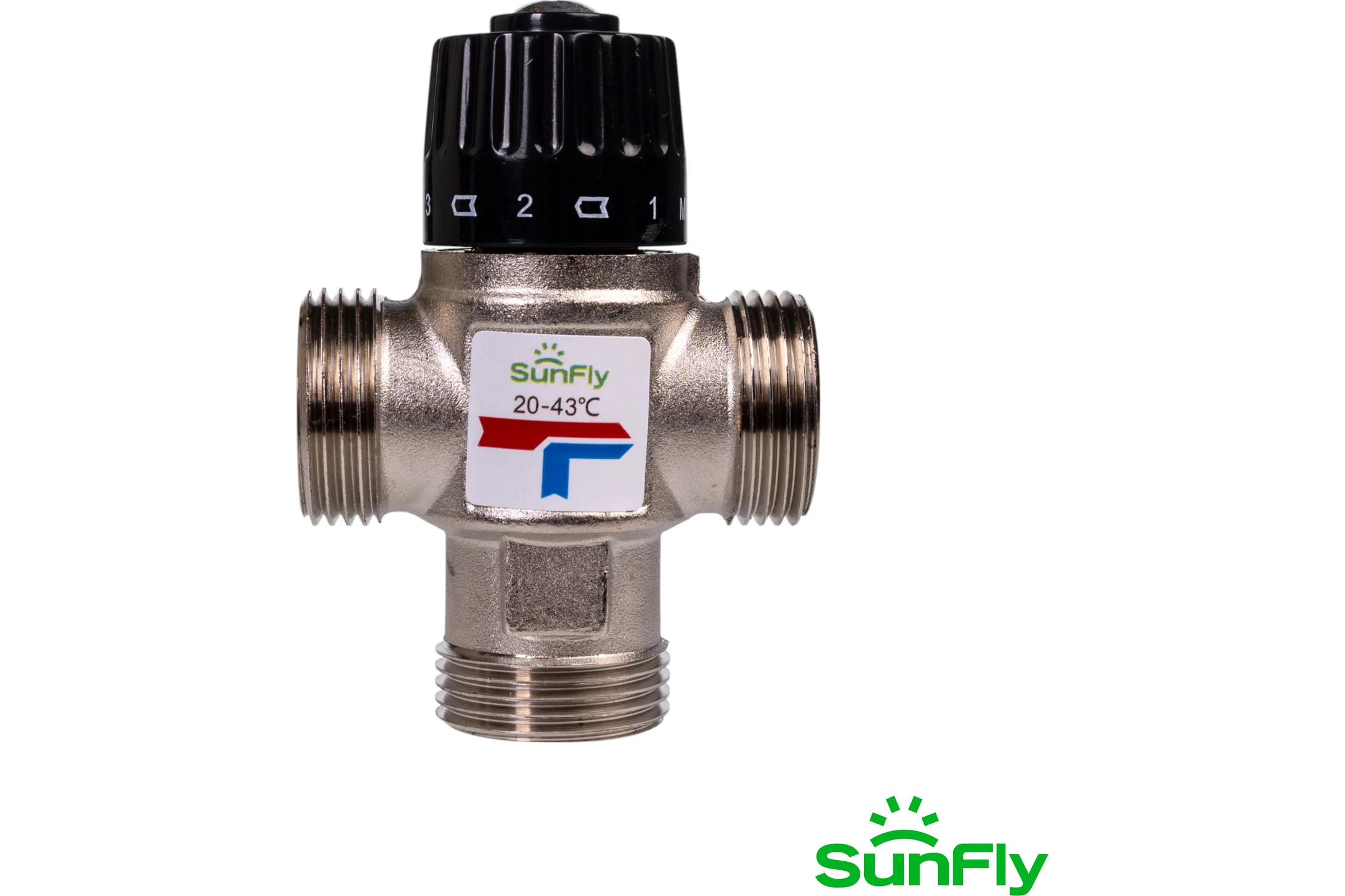 Термостатический смесительный клапан SUNFLY 1 НР, 20-43С, Kv 1,6 (10781X-1) SF0343167
