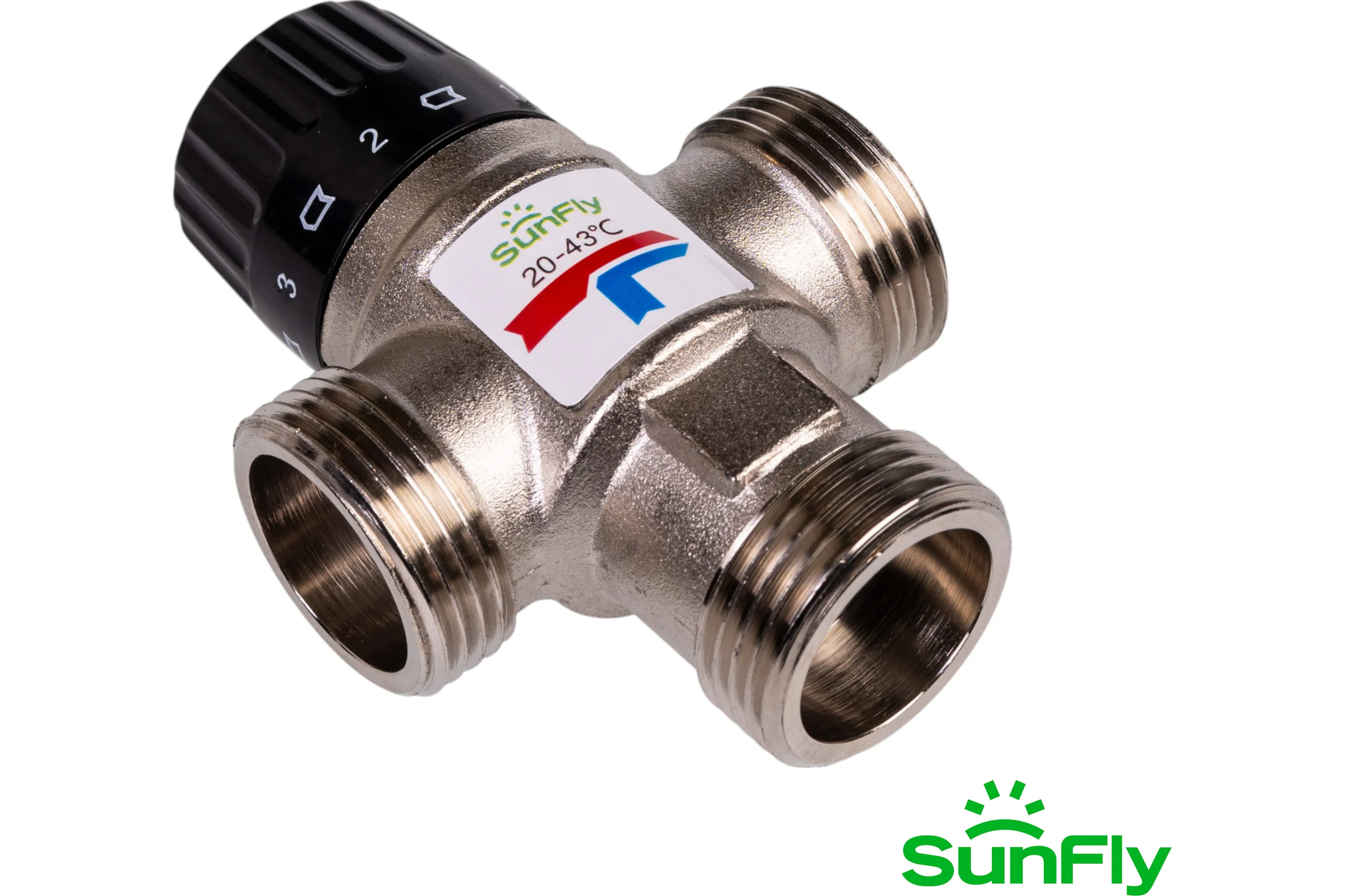 Термостатический смесительный клапан SUNFLY 1 НР, 20-43С, Kv 1,6 (10781X-1) SF0343167