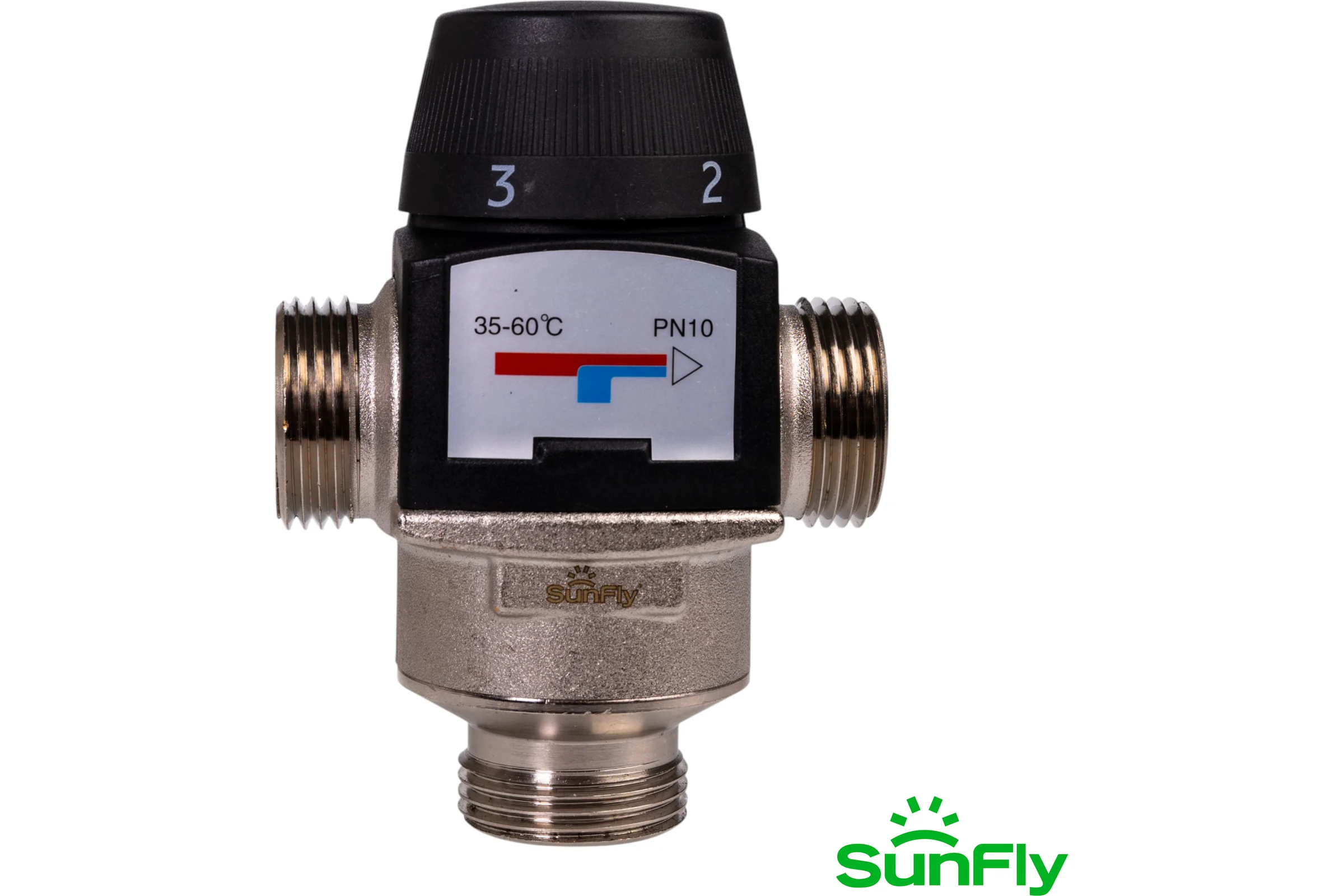 Термостатический смесительный клапан SUNFLY 1 НР, 35-60С, Kv 2,5 (10785-1) SF0343174