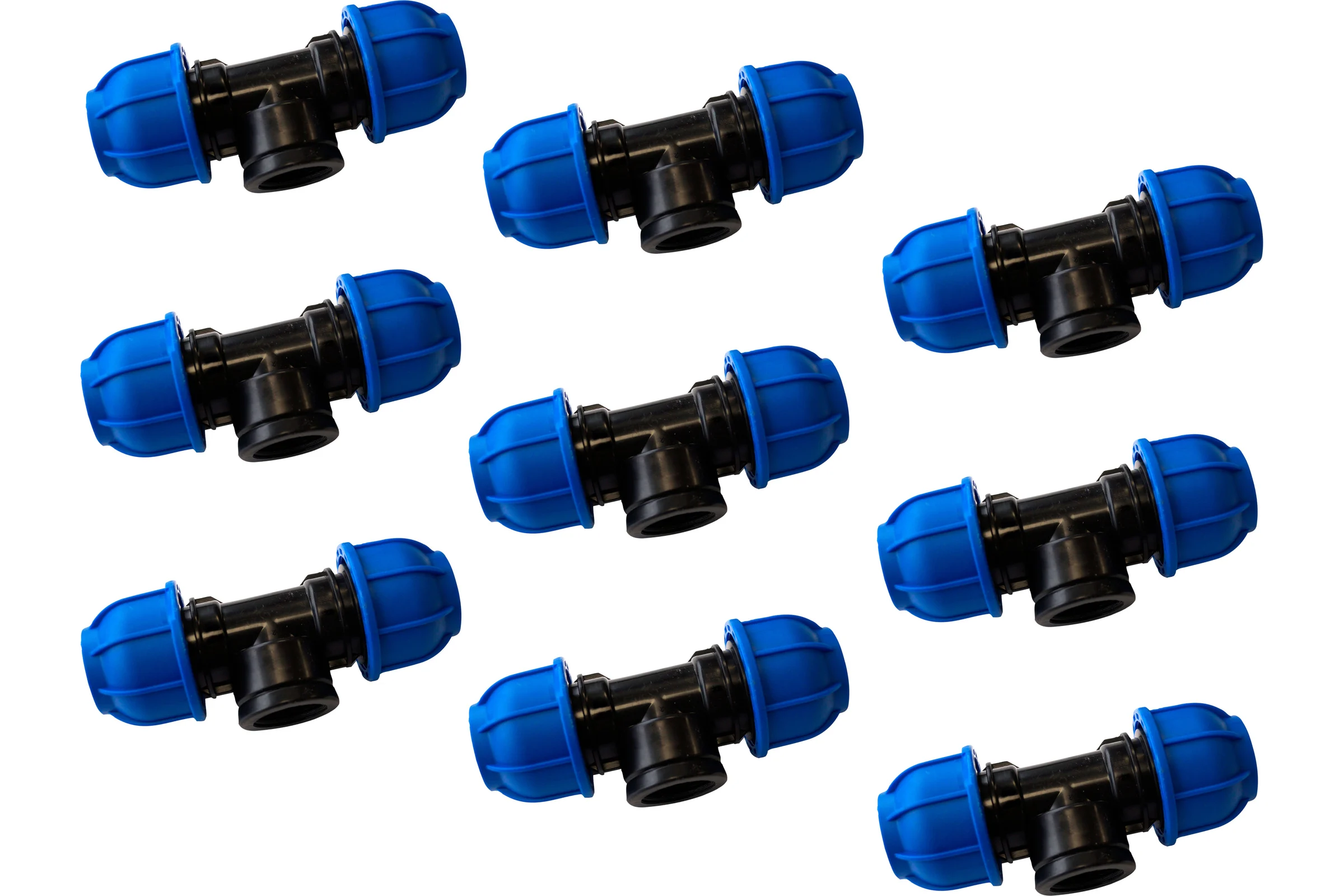 Переходной тройник BOUTTE ПНД 20 - ВР 1/2" - 20, 9 шт 9278434