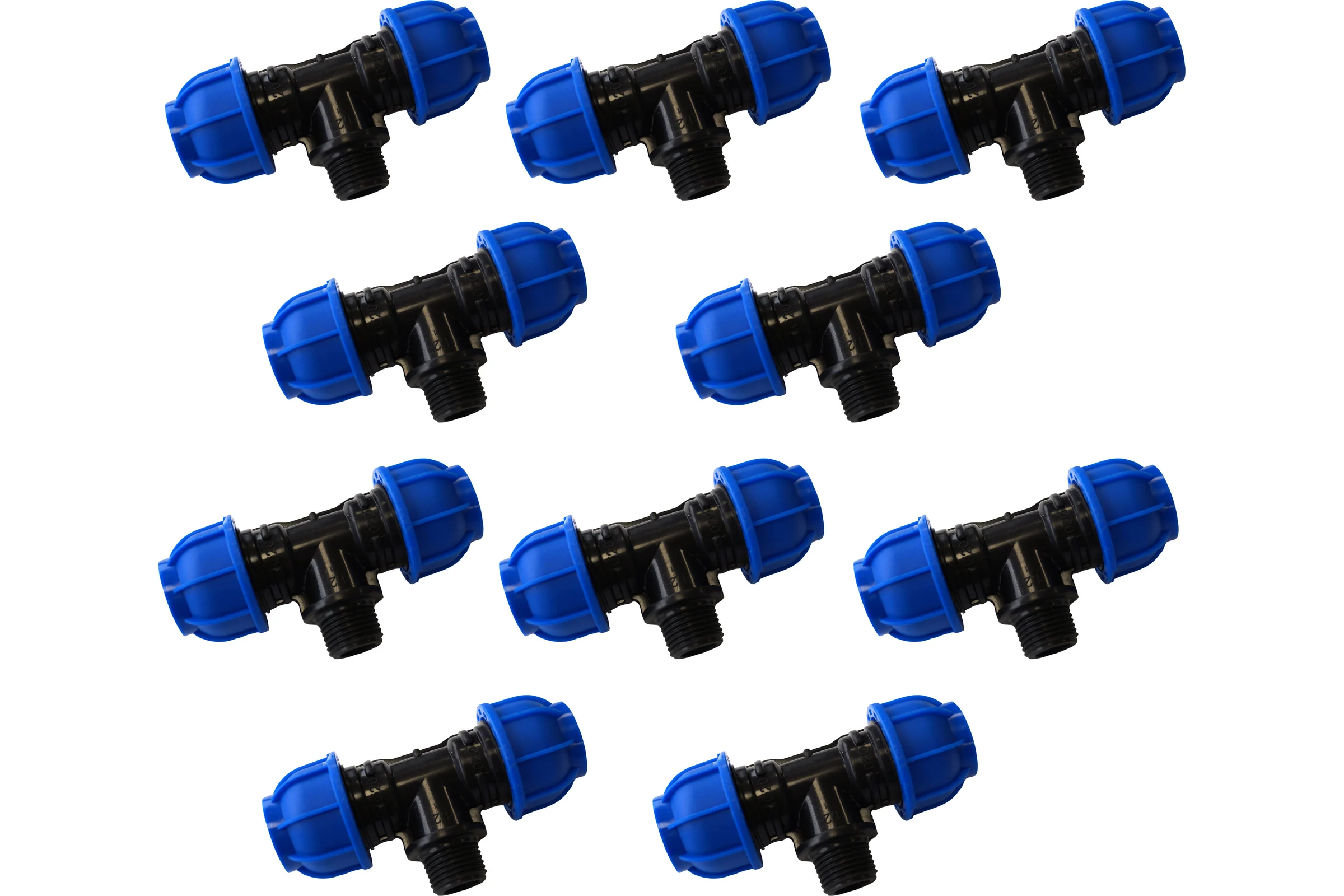 Переходной тройник BOUTTE ПНД 20 - НР 1/2" - 20, 10 шт 9277420